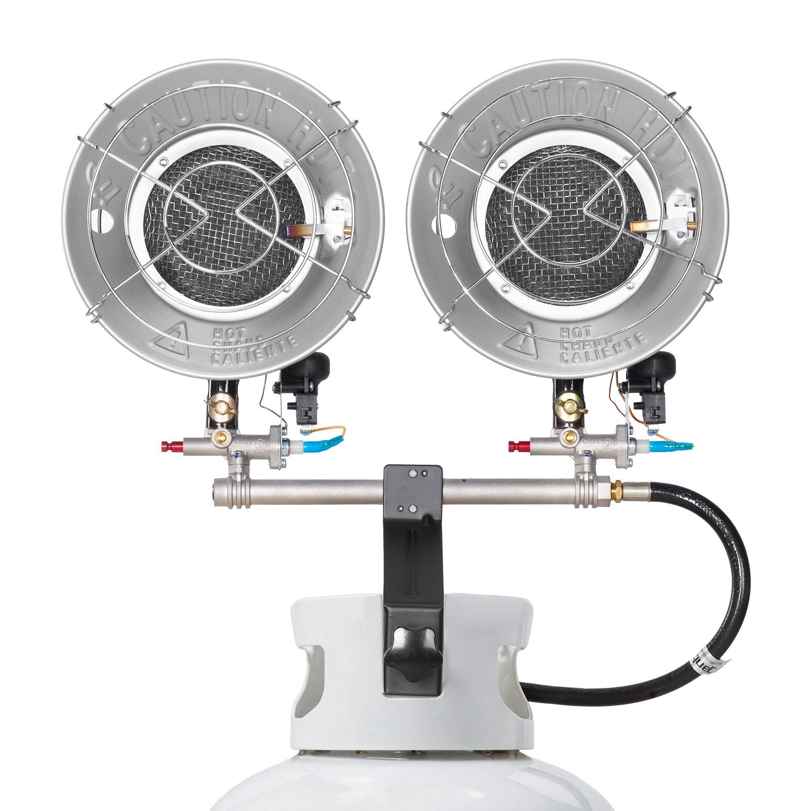 High-Efficiency 30,000 BTU Propane Tank Top Heater – Infrared Radiant Heat with 3 Settings for Outdoor Activities, Ice Fishing, Hunting, and More