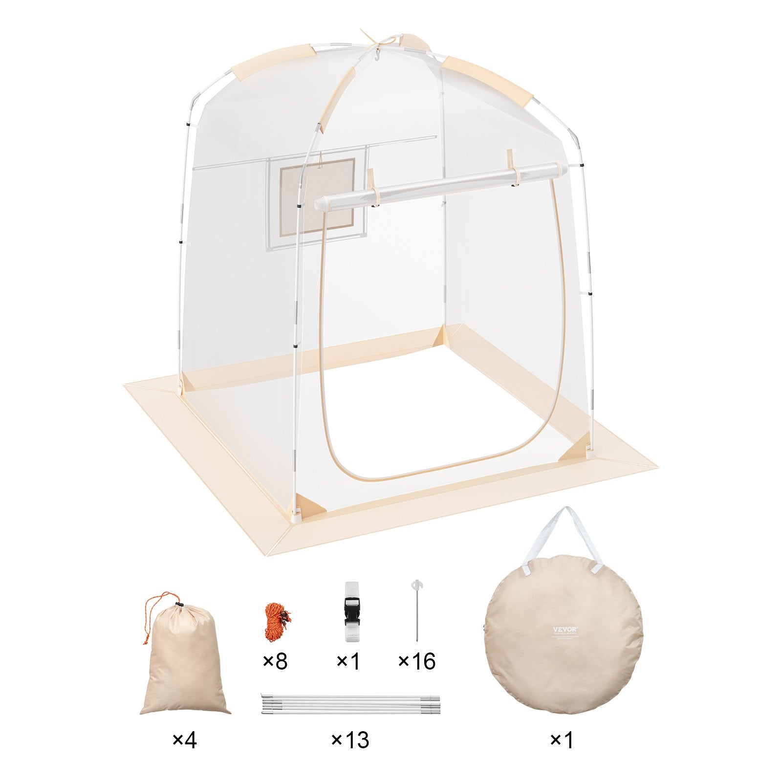 Compact Sports Tent for One: Instant Weatherproof Shelter with Clear View for Soccer, Football, Softball, Parades, and Fishing Adventures
