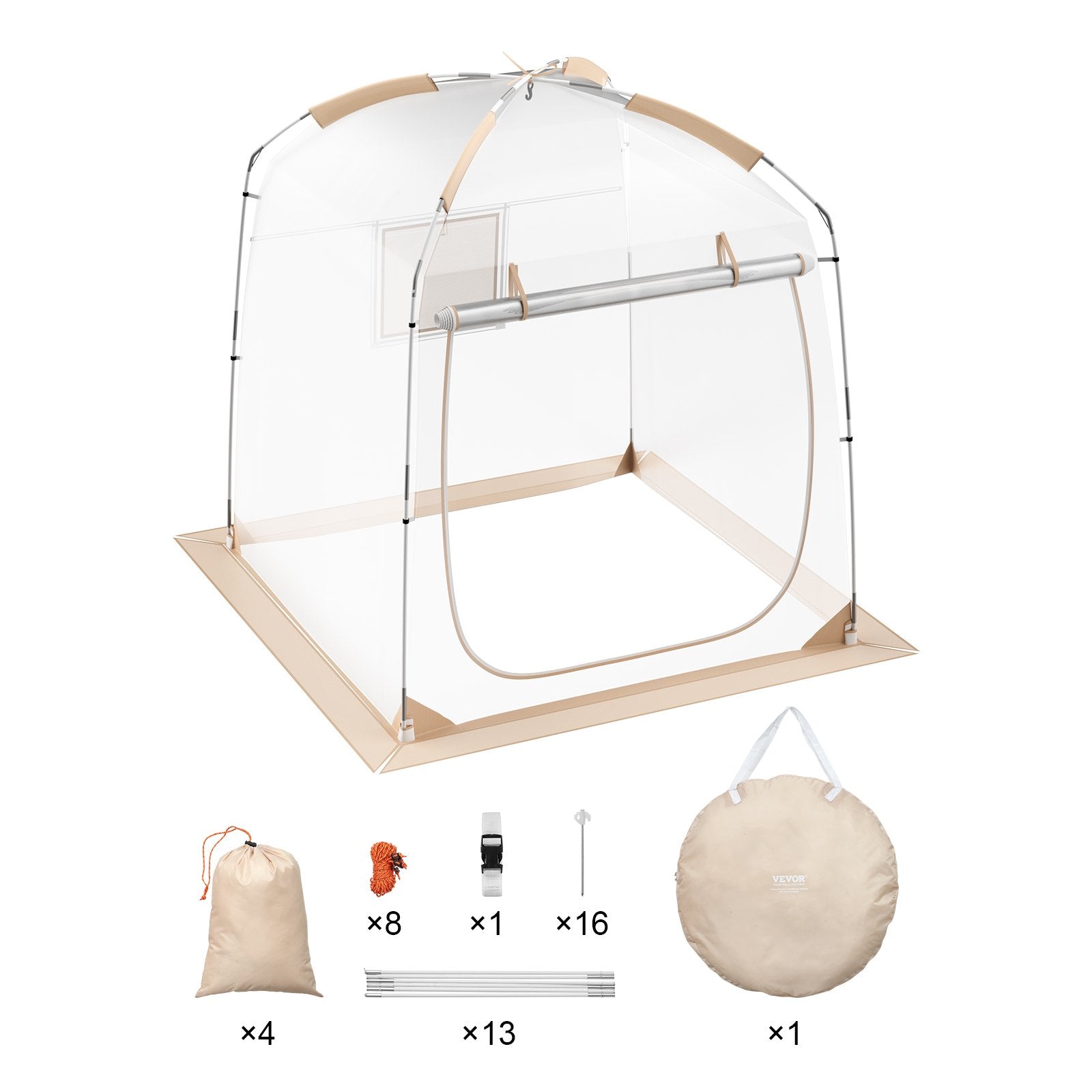 Instant Pop-Up Sports Tent for 2-4 People, Weatherproof Bubble Shelter with Clear View for Soccer, Football, Parades, and Fishing Adventures