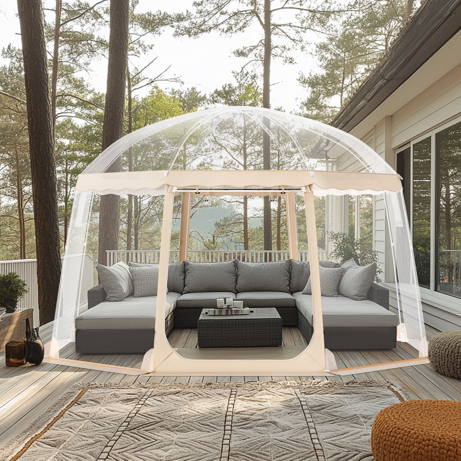Instant Pop-Up Sports Tent for 8-10 People - Weatherproof Shelter with Clear View for Soccer, Football, Softball, Parades & Outdoor Events