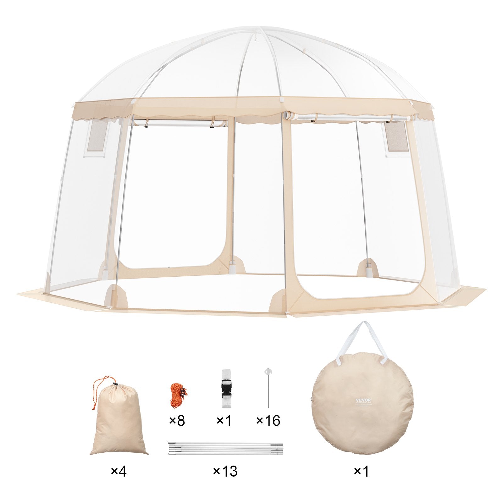 Instant Pop-Up Sports Tent for 8-10 People - Weatherproof Shelter with Clear View for Soccer, Football, Softball, Parades & Outdoor Events