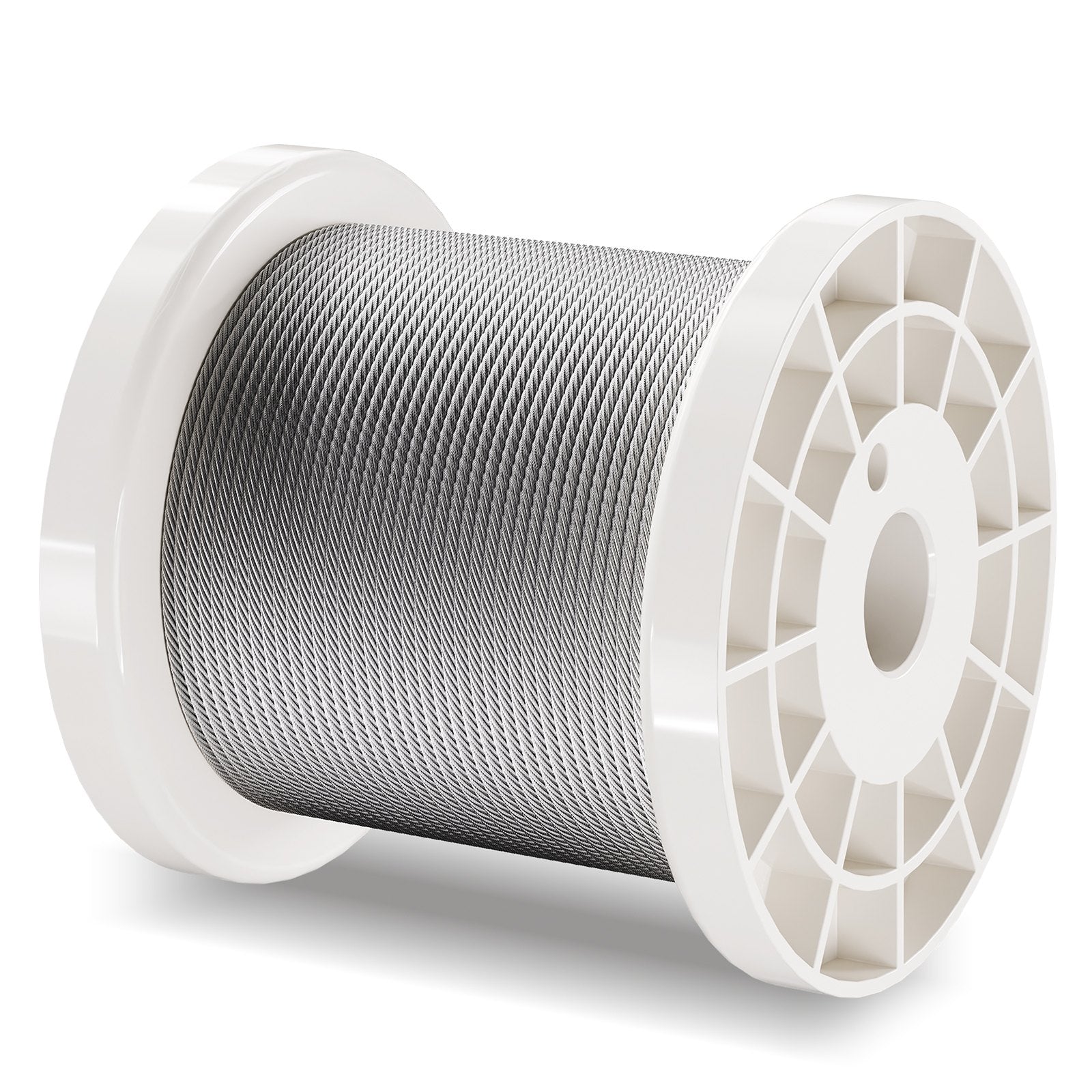 Durable 1/16" 330 ft 304 Stainless Steel Wire Rope Kit - 450 lbs Strength, Marine Aircraft Grade for Handrail, Stair, Decking, Fence, Outdoor Use with 80 Sleeves & 20 Thimbles