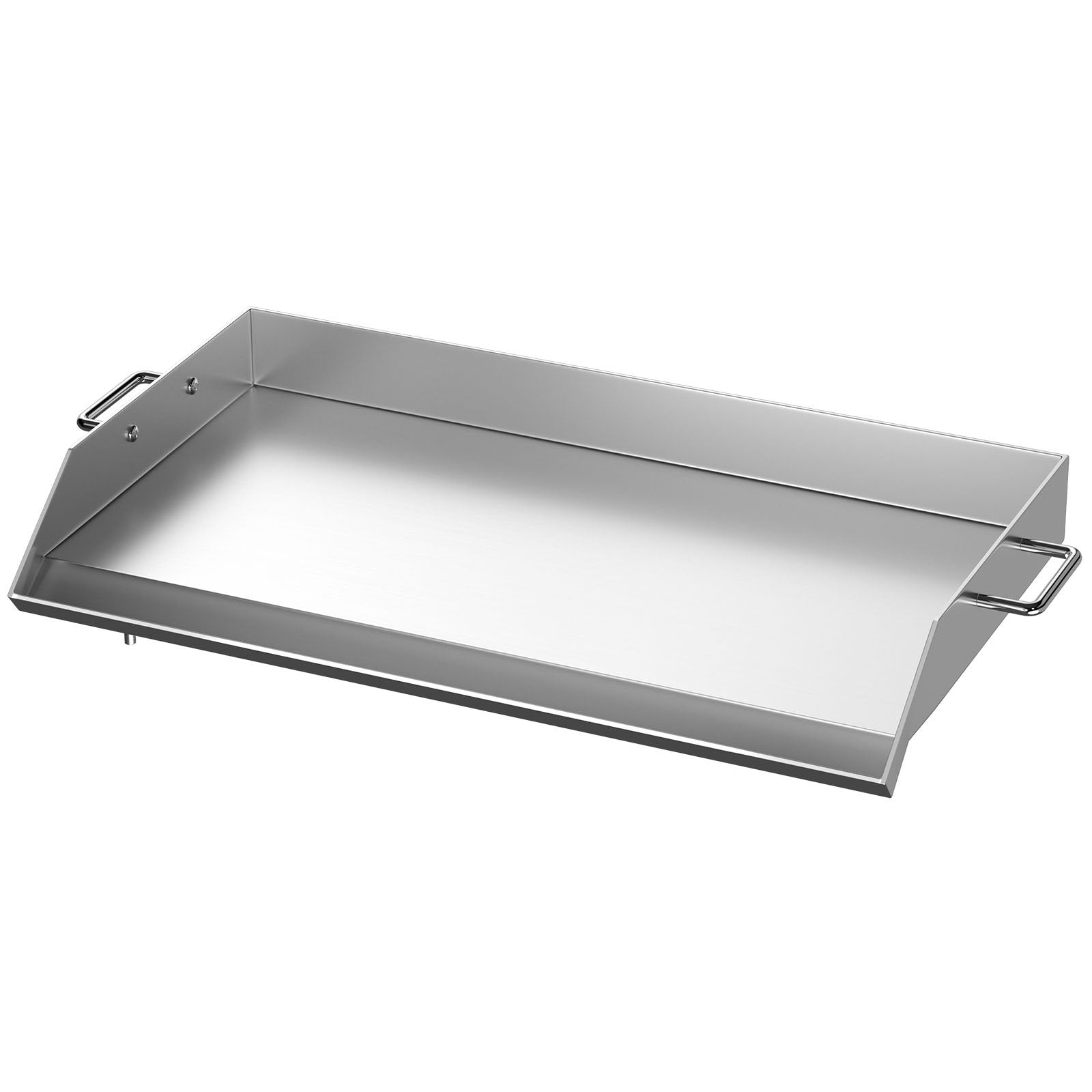 Universal 36" x 22" Stainless Steel Griddle - Non-Stick BBQ Grill Plate with Handles, Grease Groove, Perfect for Camping, Tailgating, Parties, and Outdoor Cooking Adventures