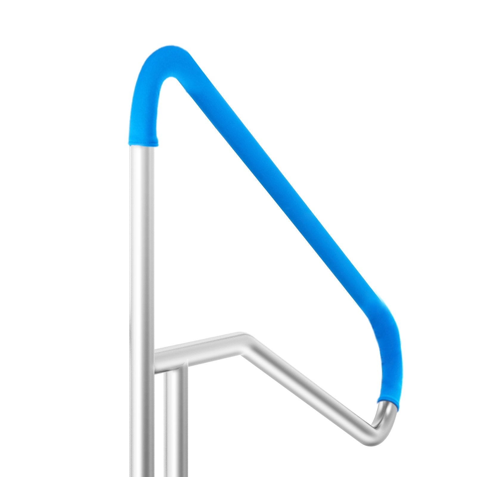 Stainless Steel Pool Handrail 54"x36" - Indoor/Outdoor Safety Railing with Rust-Proof Grab Bar, Grip Cover & Accessories for Pools & Spas