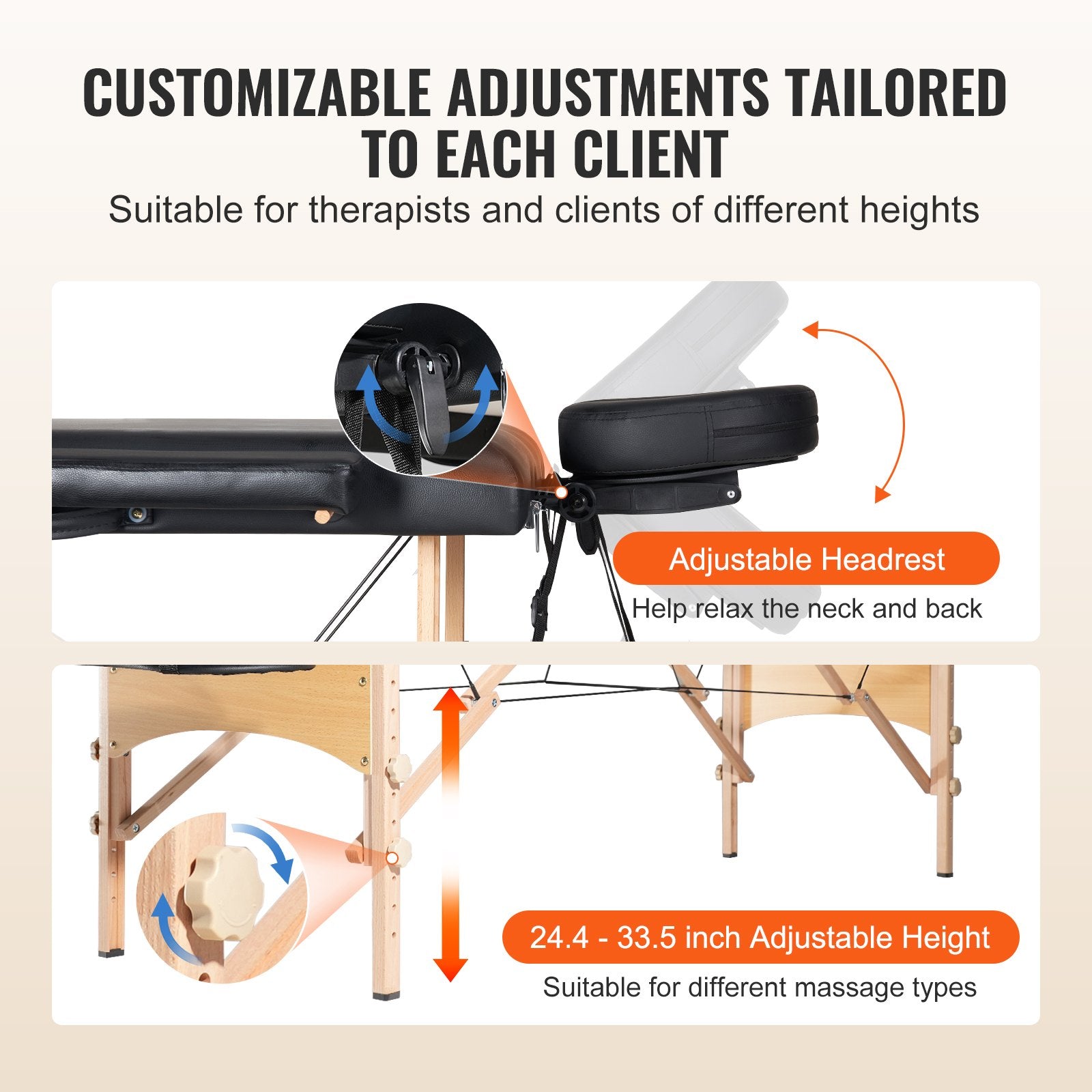 Compact & Adjustable Portable Massage Table with Headrest, Armrests, Hand Pallet, Carry Bag - Ideal for Salon, Spa, Tattoo, 600 lbs Capacity