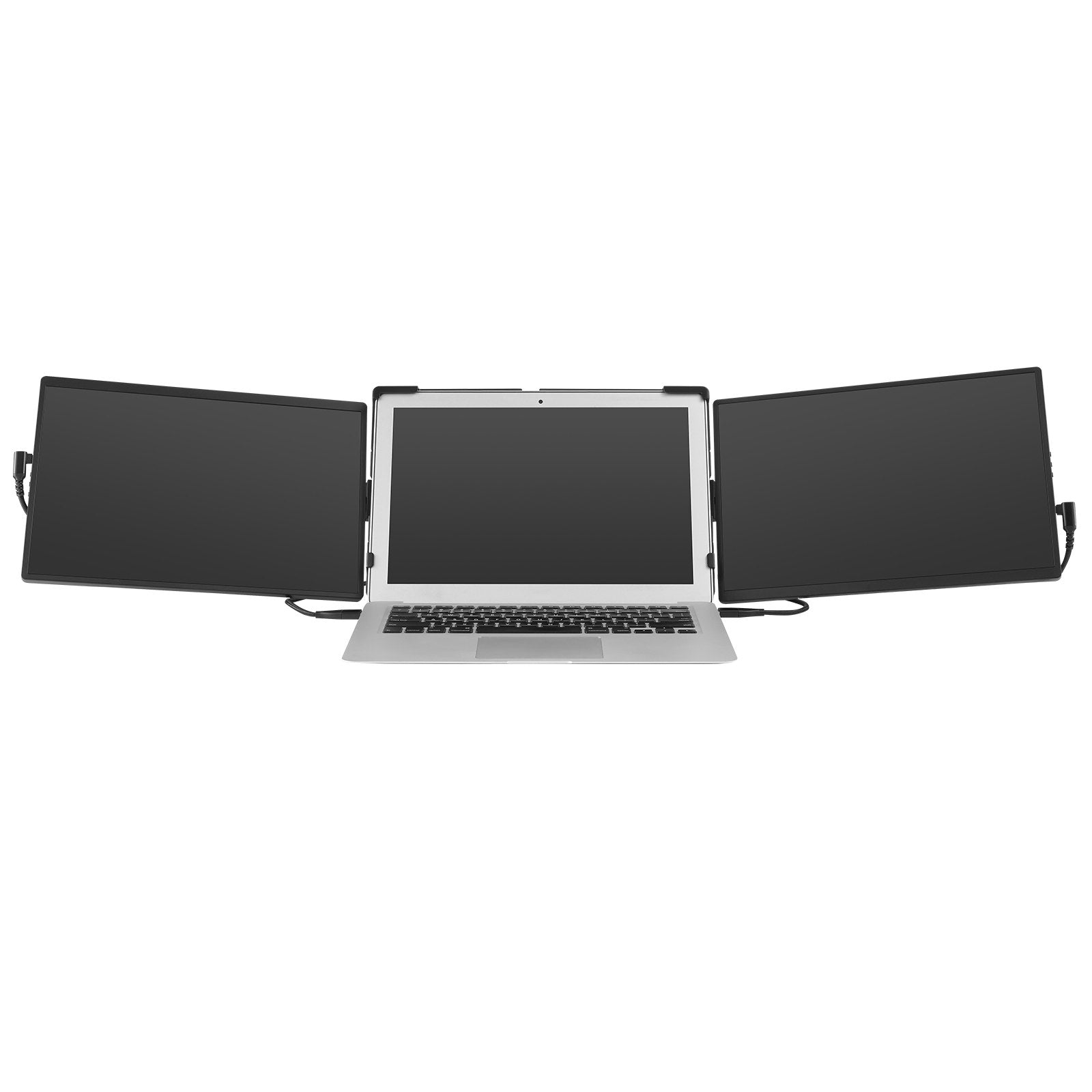 14" FHD 1080P Portable Triple Monitor Extender for Laptops, Swivel Dual Screen with USB-C/USB-A/Mini HDMI, Mac/Windows/Android Compatible