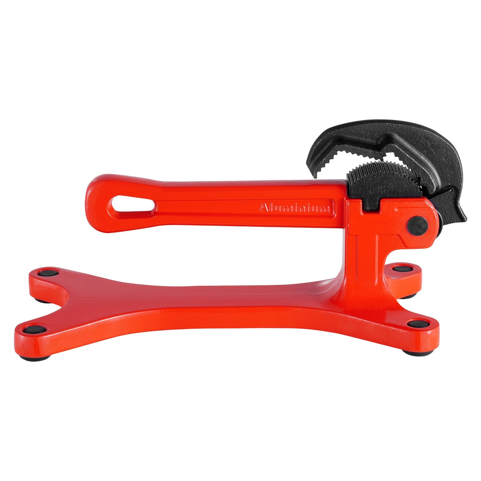 Lightweight Aluminum Portable Pipe Vise for 1/8" to 1-1/2" Pipes, Ideal for Plumbing Installation, Repair, Maintenance, with Durable Non-Slip Jaws