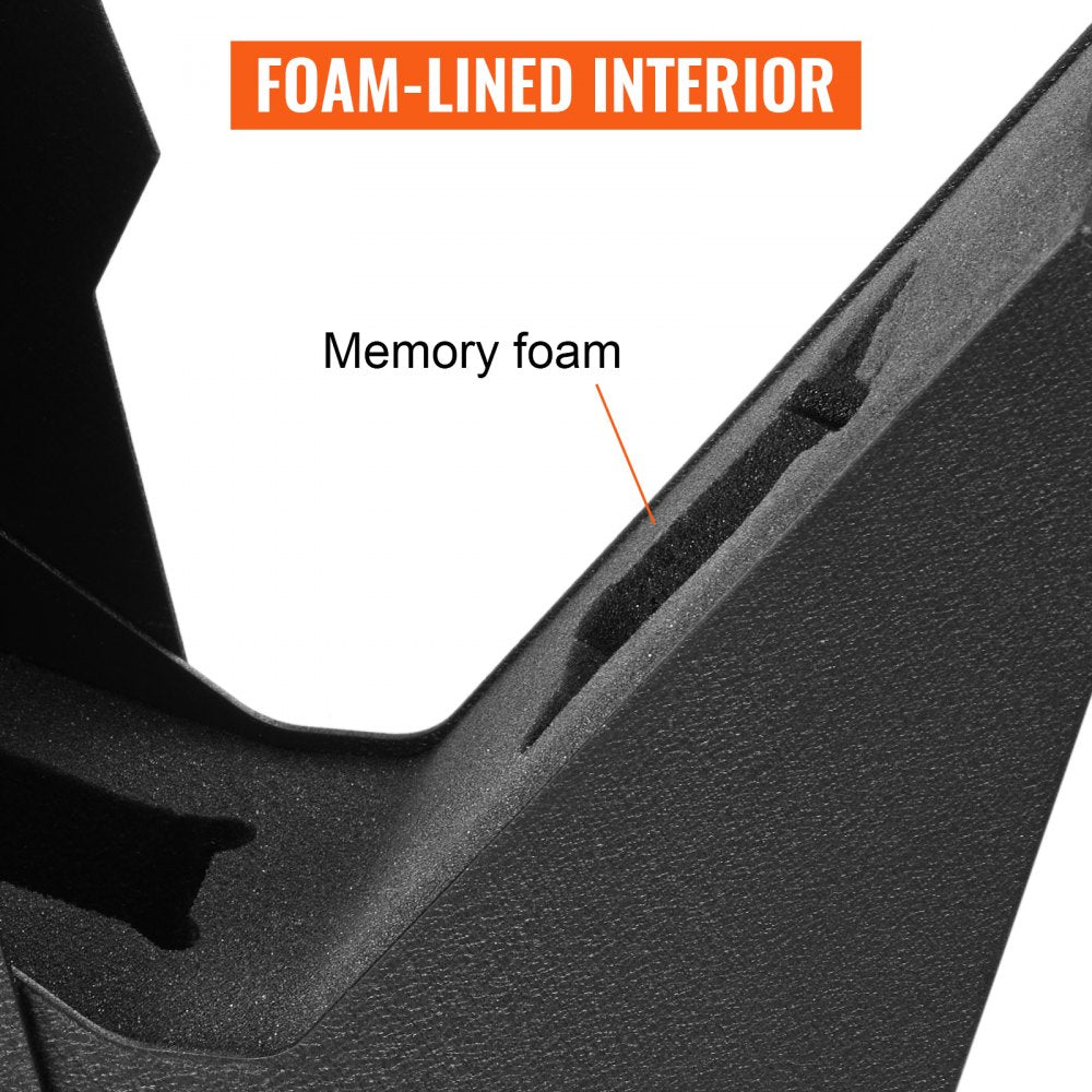 VEVOR Handgun Safe Box Fingerprint Pistol Gun Safes Gun Storage Case Handgun Holder Quick Access Security Lock Key Vault?OS580SE?