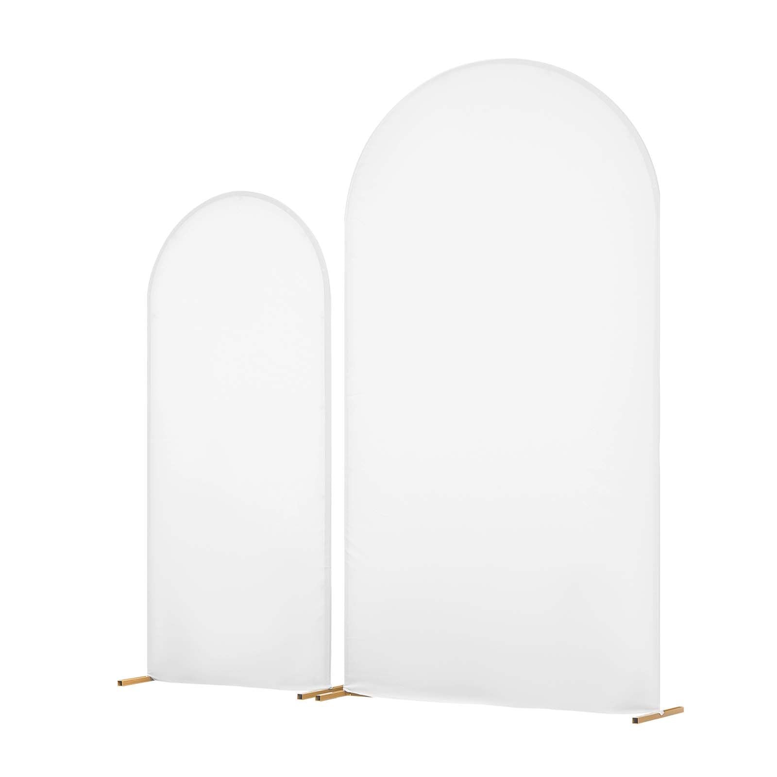Elegant Gold Arch Backdrop Stand Set - 7.2ft & 6ft, Easy Assembly, Stable Structure for Weddings, Parties, and Celebrations with Cover