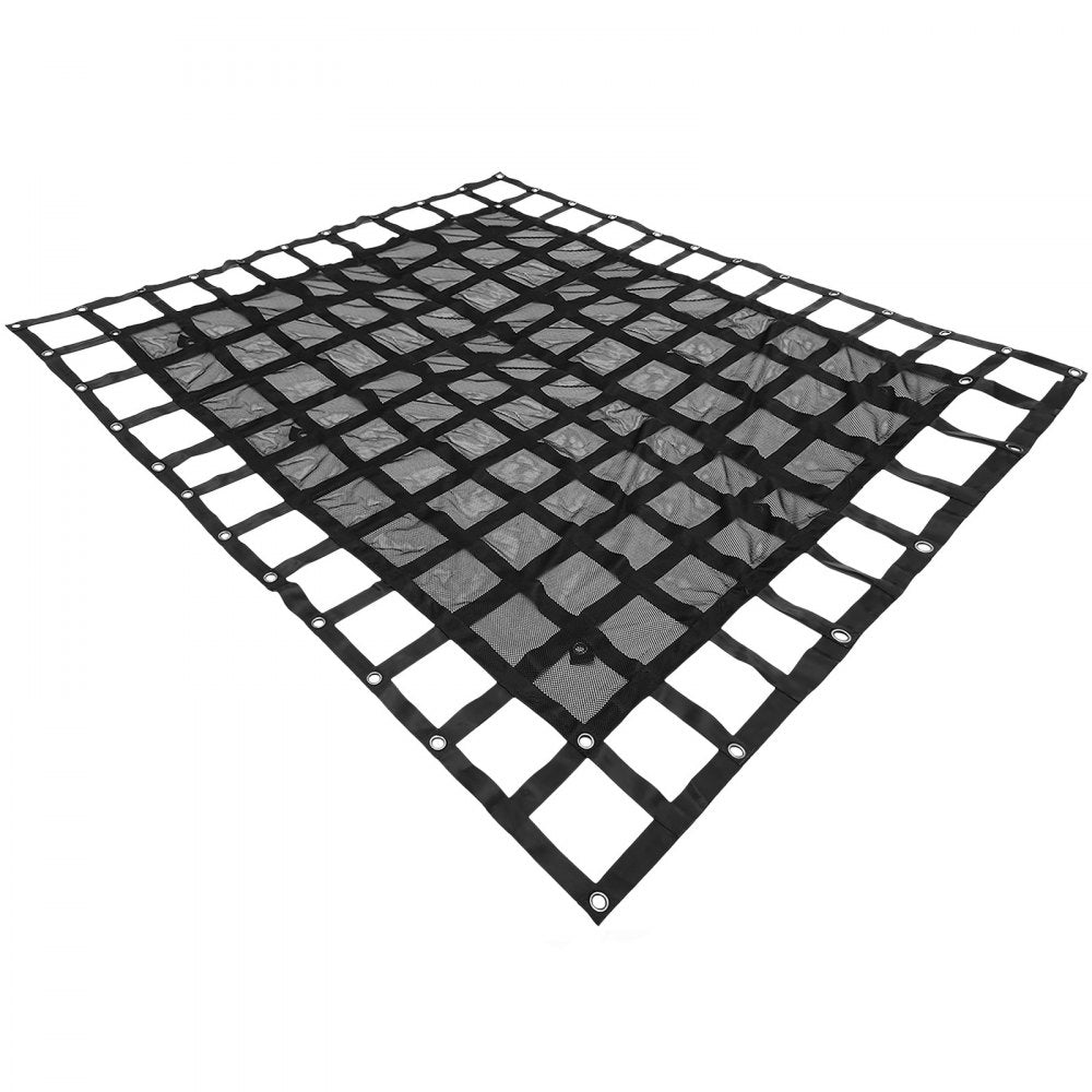 8' X 6.7' Cargo Net With Mesh Truck Bed Cargo Net Capacity 1100lbs Heavy Duty