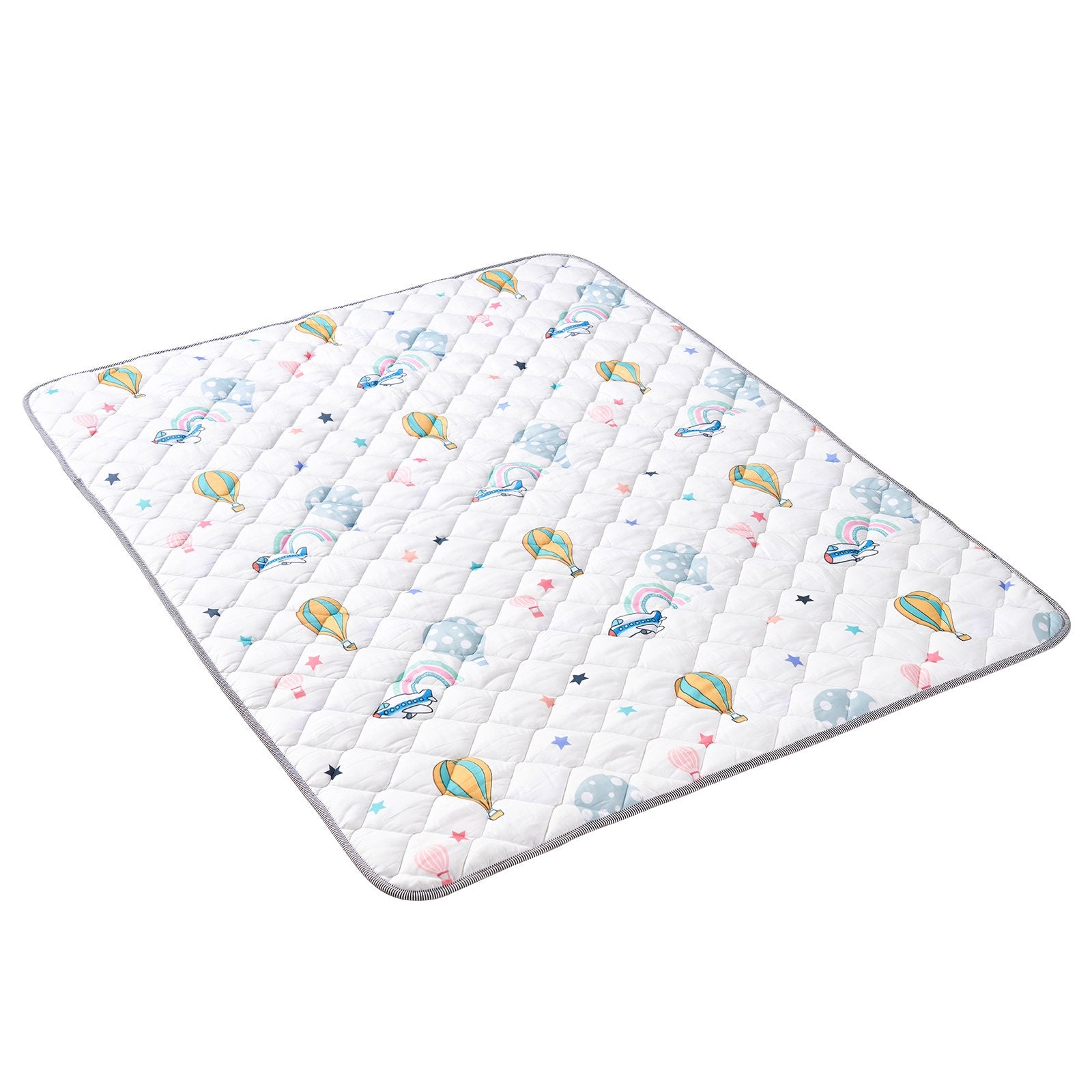 Spacious Baby Play Mat 59"x79" - Non-Slip, Soft, Foldable, Waterproof Activity Mat for Babies, Toddlers & Infants, Machine Washable for Play & Tummy Time
