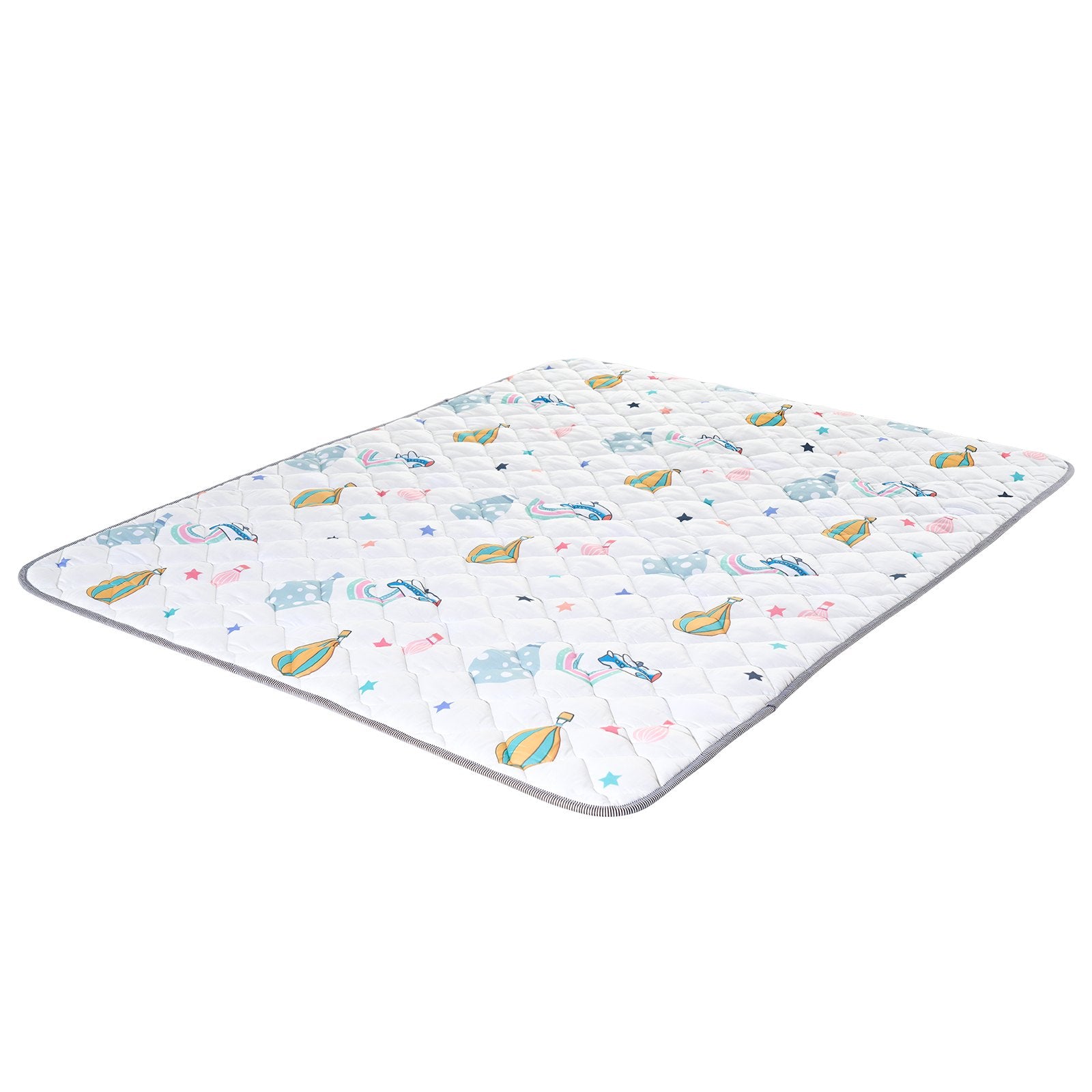 Spacious Baby Play Mat 59"x79" - Non-Slip, Soft, Foldable, Waterproof Activity Mat for Babies, Toddlers & Infants, Machine Washable for Play & Tummy Time