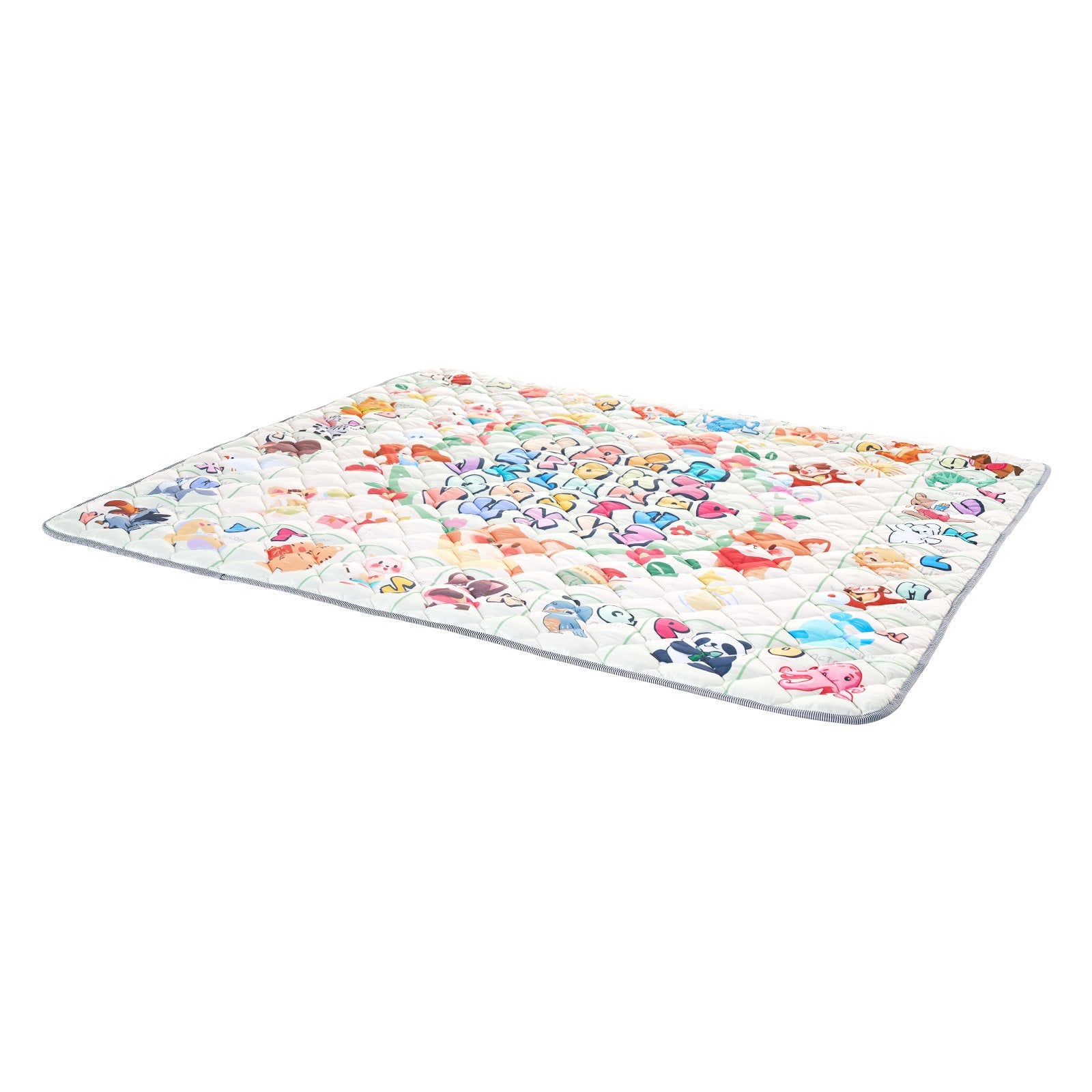 Spacious Baby Crawling Mat, 59"x71", Non-Slip, Thick, Foldable, Waterproof, Soft Playmat for Infants, Toddlers, Machine Washable