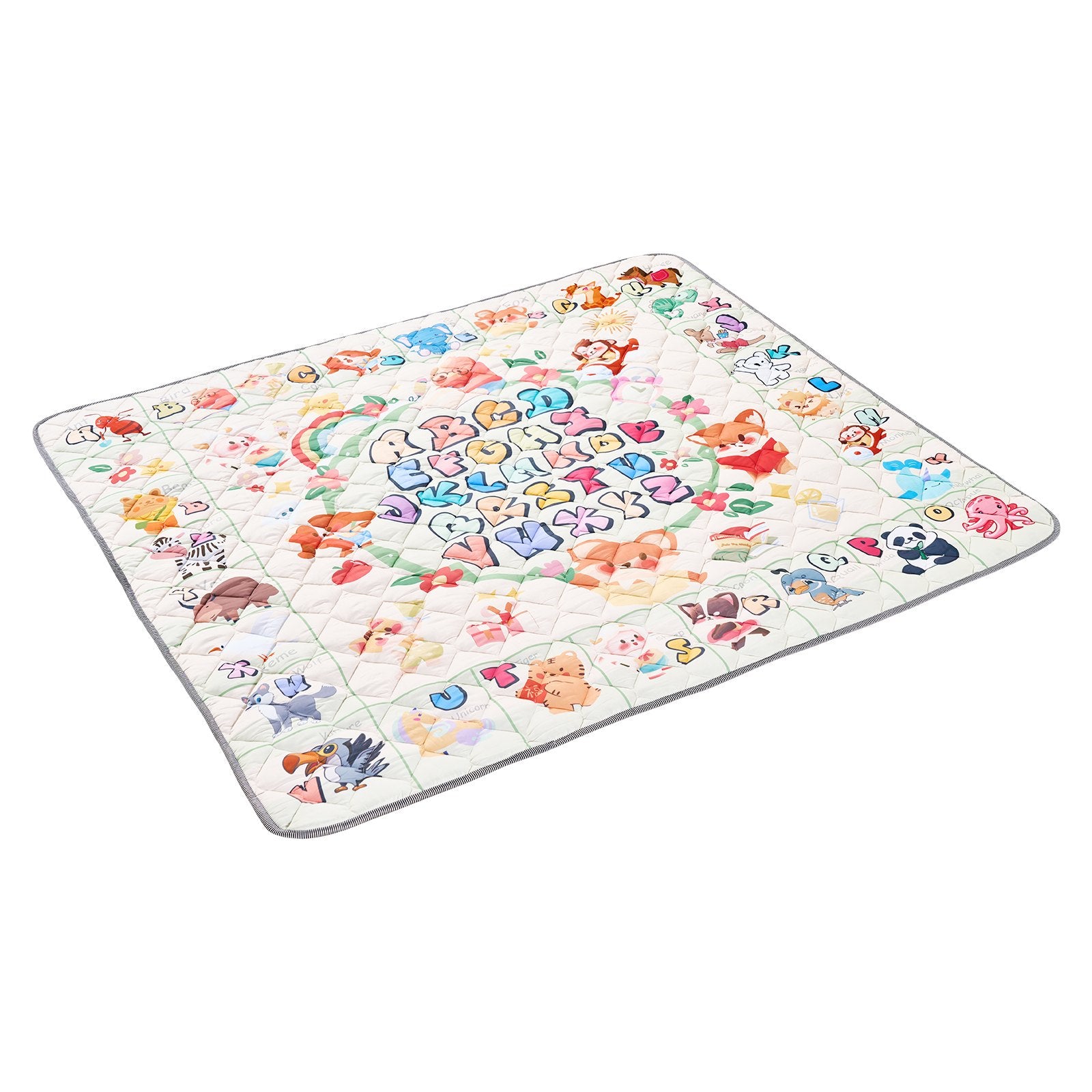 Extra Large Baby Play Mat 71"x79", Non-Slip, Thick, Soft, Foldable, Waterproof, Perfect for Crawling, Infants, Toddlers, Machine Washable Floor Mat