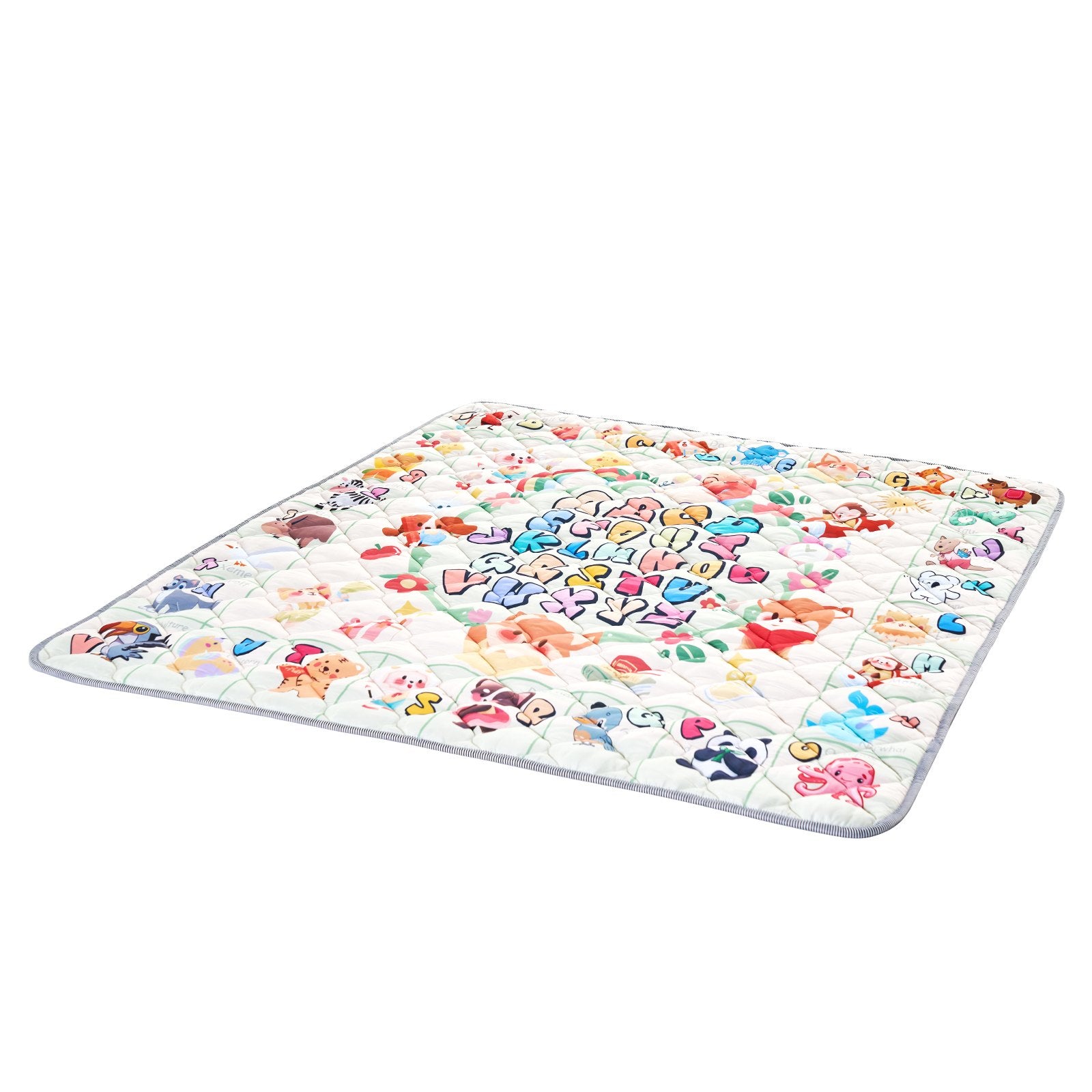 Extra Large Baby Play Mat 71"x79", Non-Slip, Thick, Soft, Foldable, Waterproof, Perfect for Crawling, Infants, Toddlers, Machine Washable Floor Mat