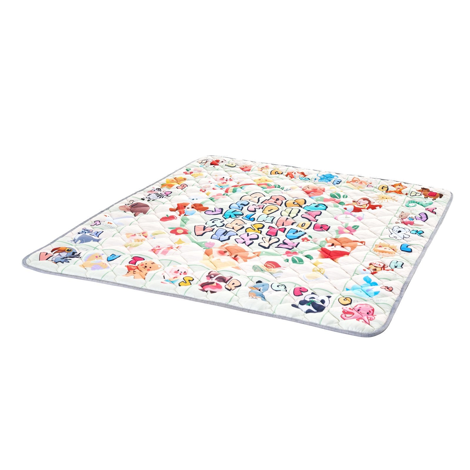 Extra Large Baby Play Mat 71"x79", Non-Slip, Thick, Soft, Foldable, Waterproof, Perfect for Crawling, Infants, Toddlers, Machine Washable Floor Mat