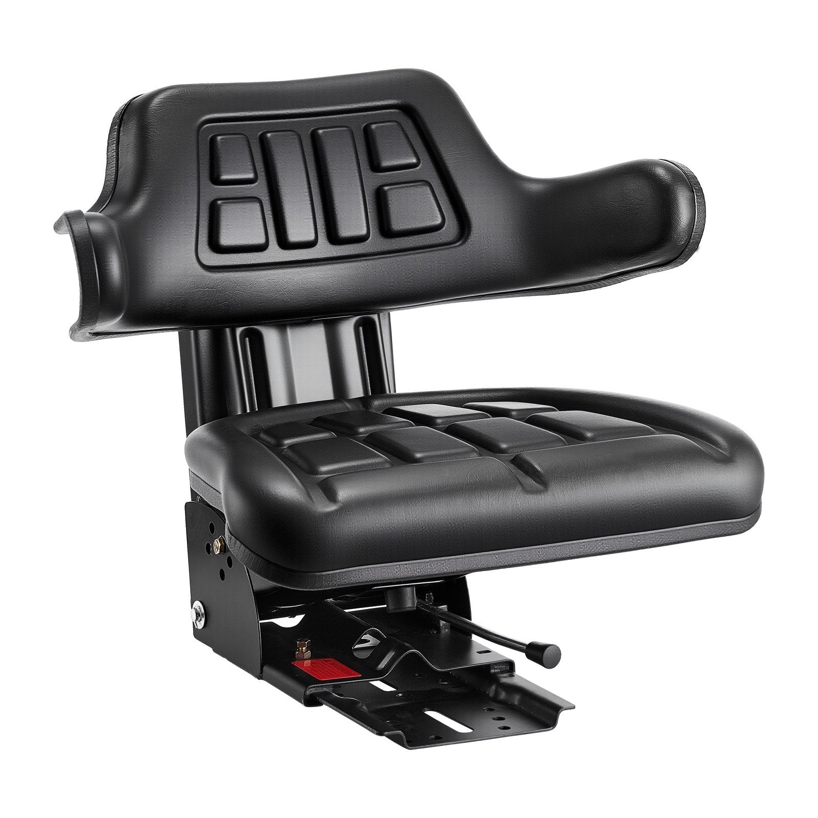 Universal Waterproof Forklift Tractor Seat with Adjustable Back and Suspension for Skid Loaders and Bulldozers, Durable and Versatile