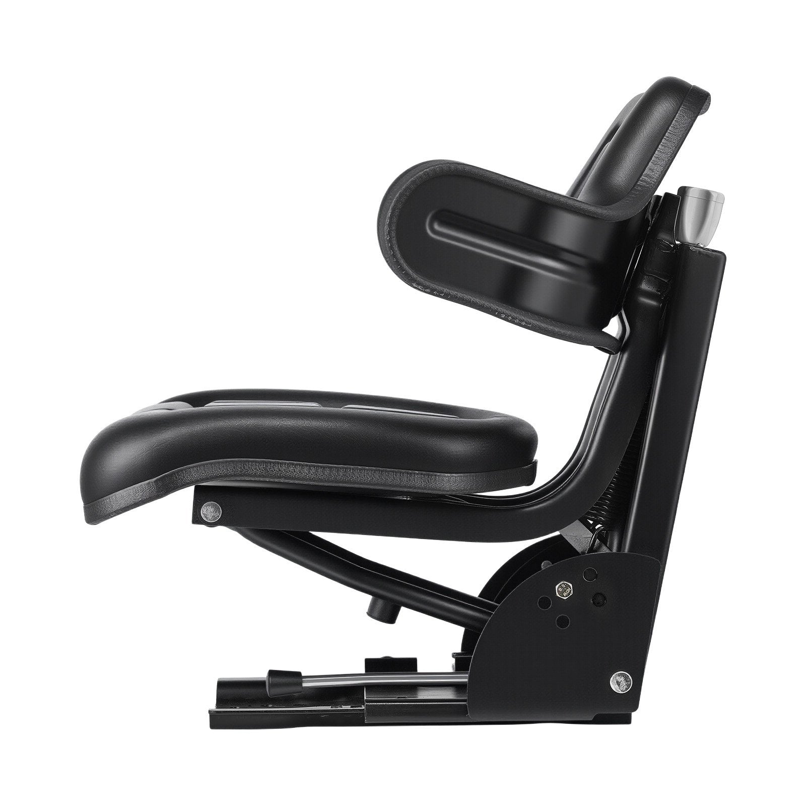 Universal Waterproof Forklift Tractor Seat with Adjustable Back and Suspension for Skid Loaders and Bulldozers, Durable and Versatile