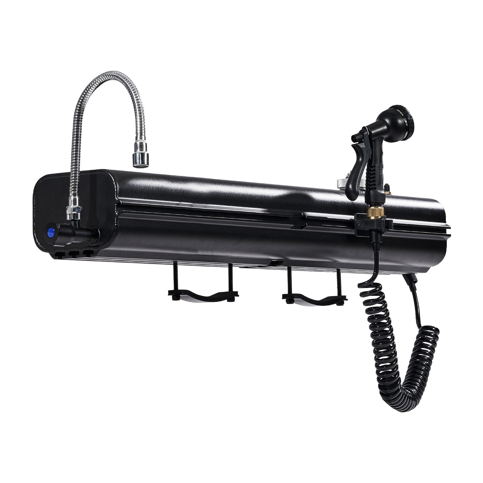 High-Capacity 4-Gallon Roof Rack Water Tank with Multi-Dispensing System, Aluminum Build, Splash-Guard Panels, T-slot, and Pressurization Port for Outdoor Adventures