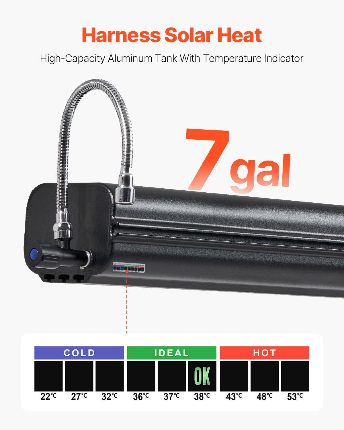 Robust 7 Gal Roof Rack Water Tank: Multi-Dispensing, High-Capacity Aluminum with Splash-Guard, T-Slot, Pressurization for Outdoor Adventures