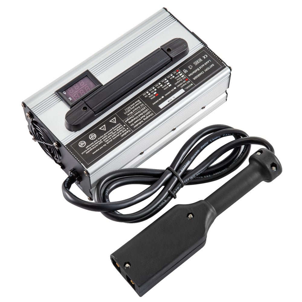 VEVOR 36V 18A Golf Cart Battery Charger Powerwise Plug with LED Indicator Lights 110V Club Car Charger for EzGo Ez-Go TXT Medalist D Style