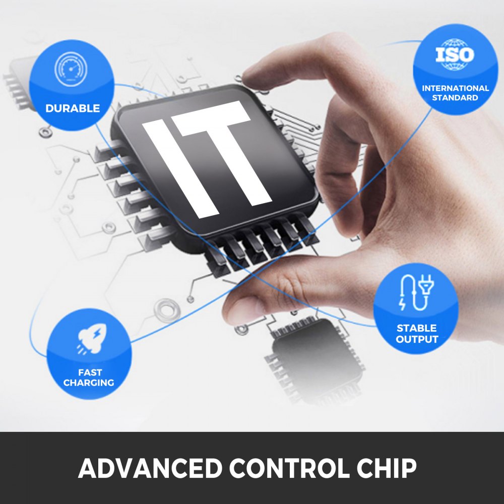 VEVOR 36V 18A Golf Cart Battery Charger Powerwise Plug with LED Indicator Lights 110V Club Car Charger for EzGo Ez-Go TXT Medalist D Style