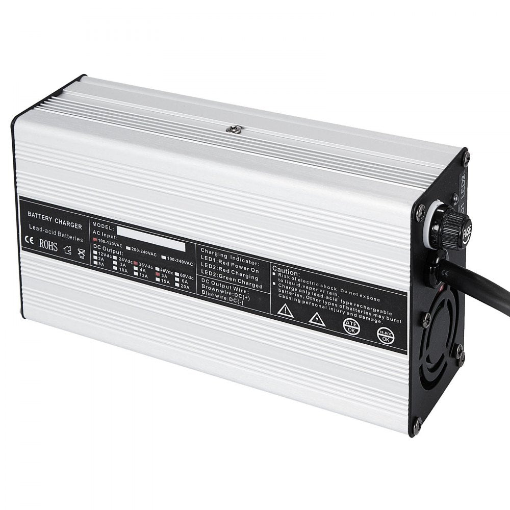 36v 5a Golf Cart Battery Charger For Club Car Lead Acid 110-120v Ac Ez Go