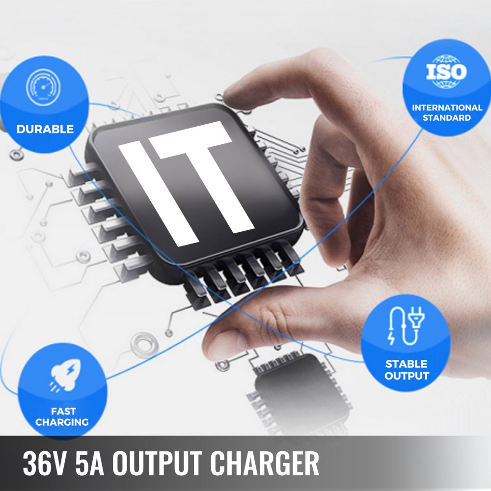 36v 5a Golf Cart Battery Charger For Club Car Lead Acid 110-120v Ac Ez Go