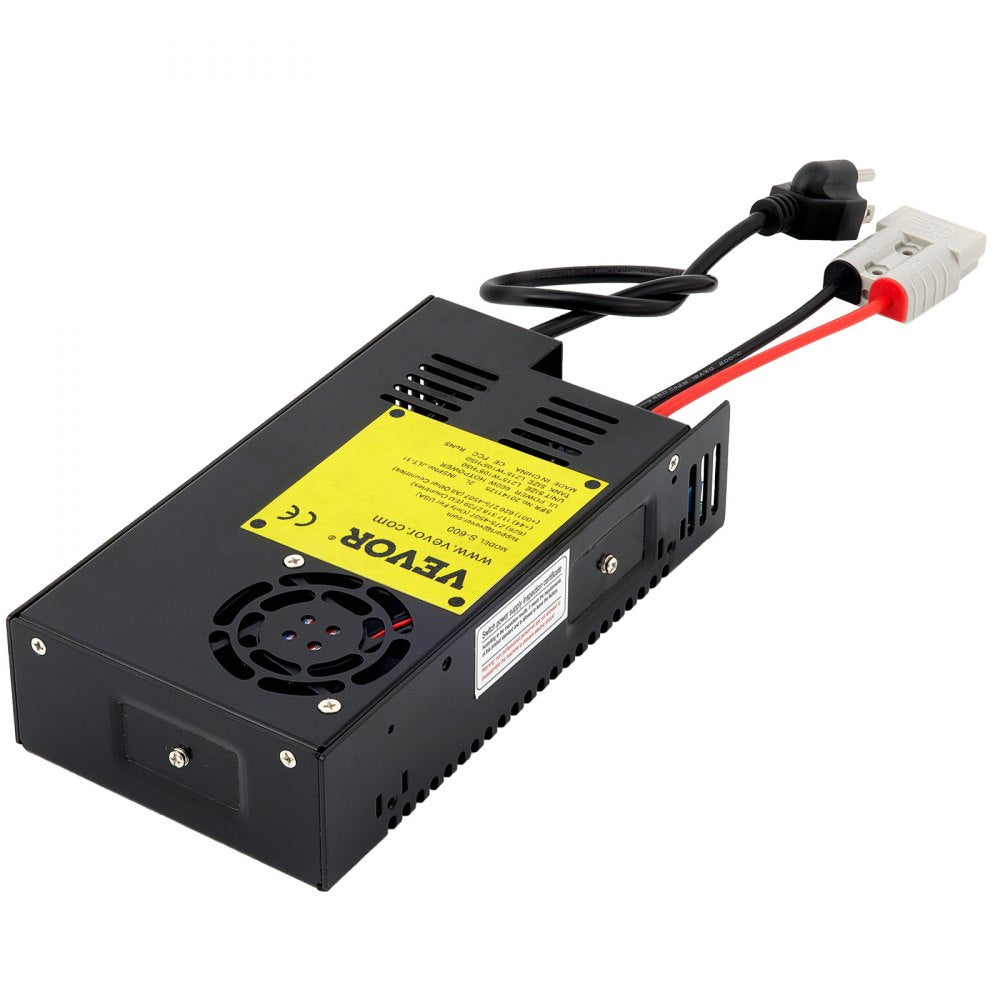 VEVOR 35 Amp RV Power Converter Charger, 110 Volt AC to 12 Volt DC, Power Supply Battery Converter Charger 600W with 13-16V DC Adjustable Operating Range, Three-Stage Inverter, for RV Trailer Camper