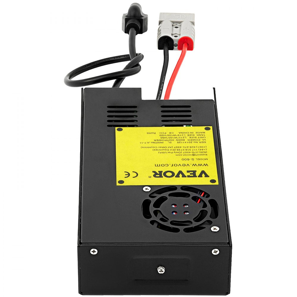 VEVOR 35 Amp RV Power Converter Charger, 110 Volt AC to 12 Volt DC, Power Supply Battery Converter Charger 600W with 13-16V DC Adjustable Operating Range, Three-Stage Inverter, for RV Trailer Camper