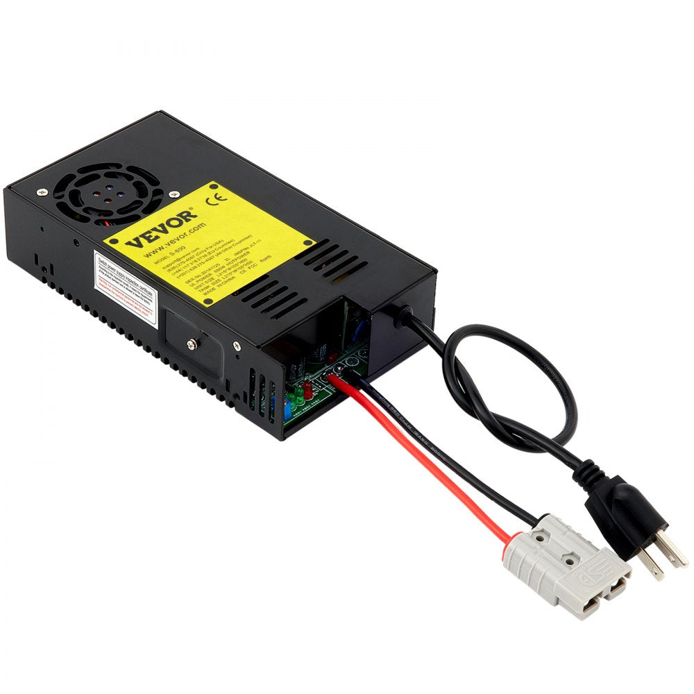 VEVOR 35 Amp RV Power Converter Charger, 110 Volt AC to 12 Volt DC, Power Supply Battery Converter Charger 600W with 13-16V DC Adjustable Operating Range, Three-Stage Inverter, for RV Trailer Camper