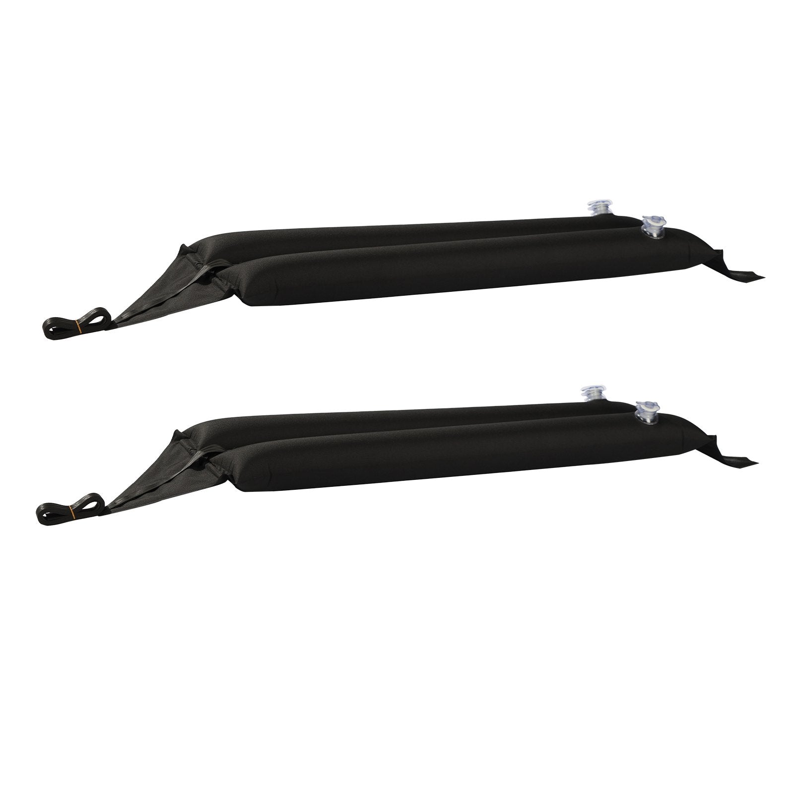 Universal Inflatable Soft Roof Rack Bars - 37.6" Car Roof Pads for Kayaks, Canoes, SUPs with Straps, Air Pump & Storage Bag, 88LBS Capacity