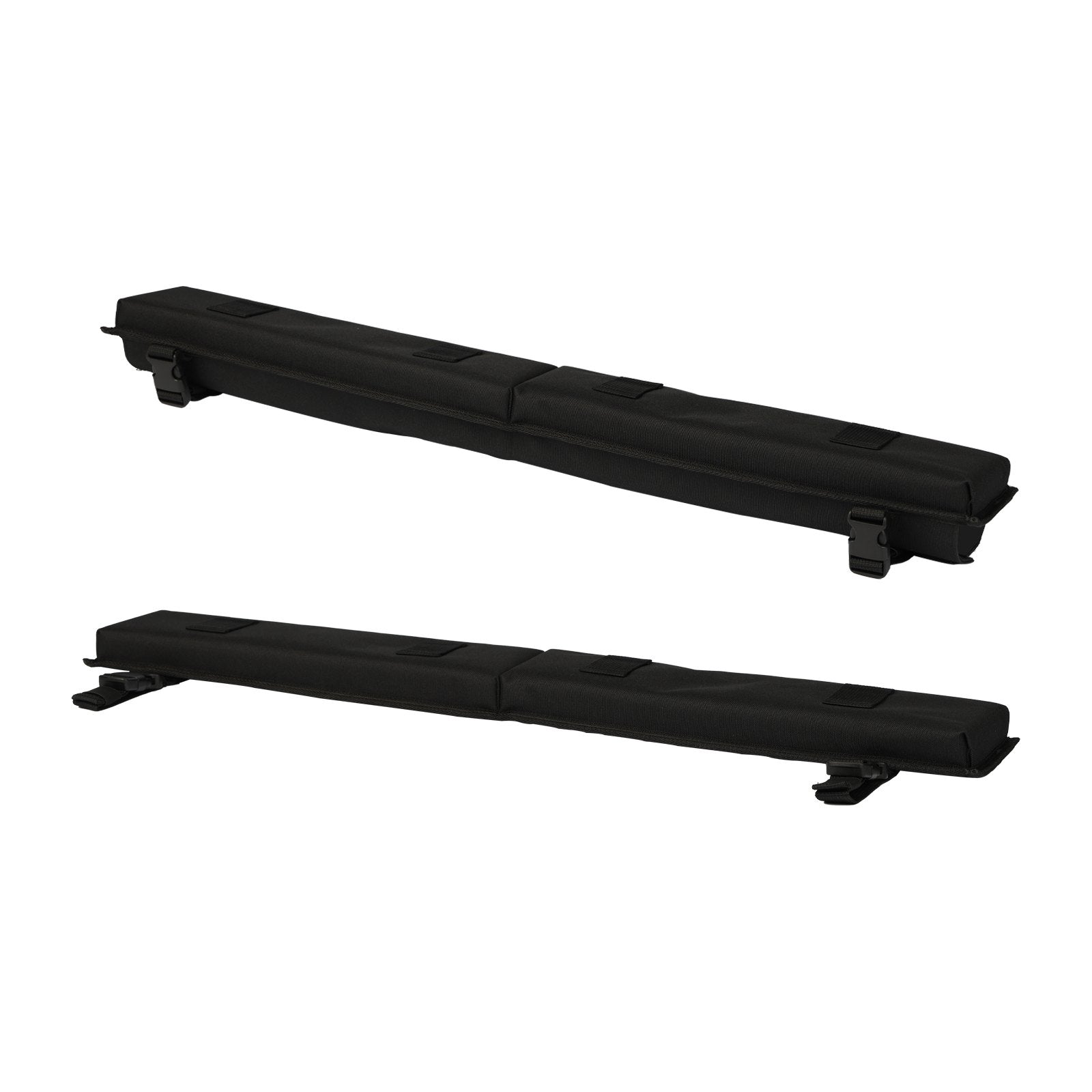 Universal 30" Soft Roof Rack Pads for Cars - Heavy Duty 176LBS Load Capacity with Tie Down & Quick Loop Straps for Kayaks, SUPs, Canoes & Snowboards