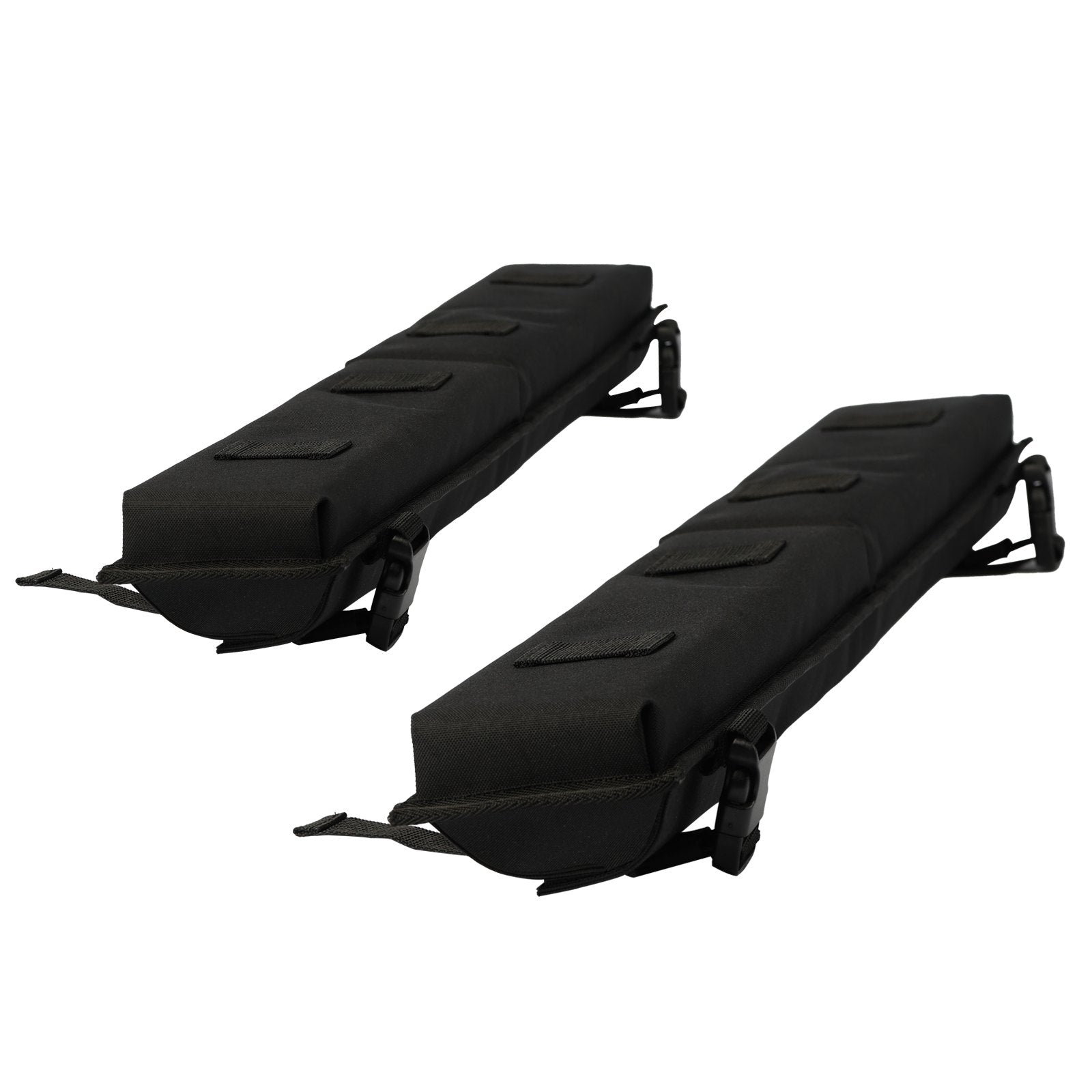 Universal 30" Soft Roof Rack Pads for Cars - Heavy Duty 176LBS Load Capacity with Tie Down & Quick Loop Straps for Kayaks, SUPs, Canoes & Snowboards