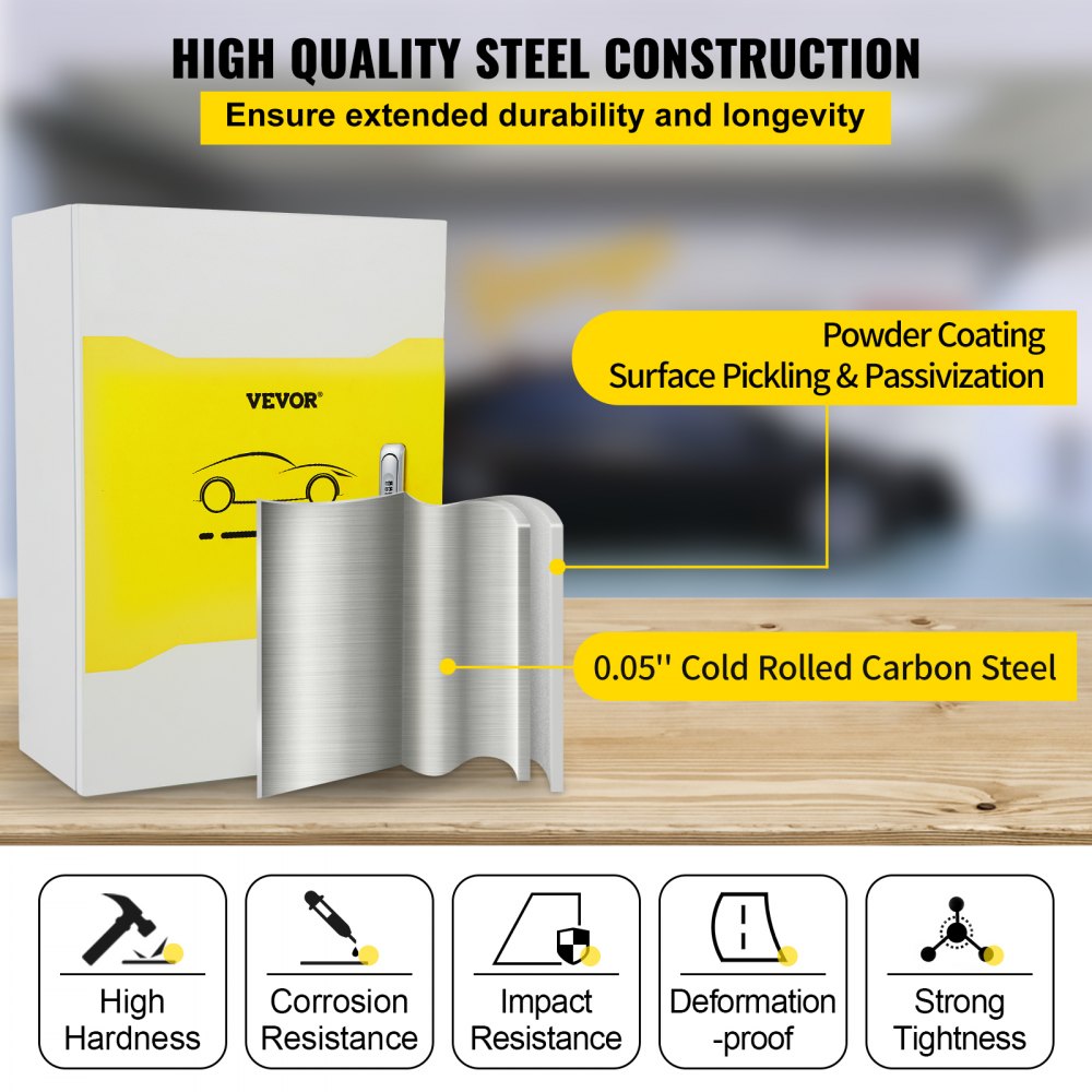 VEVOR Tesla Charger Station Box, 28 x 20 x 10", Outdoor Cable Box Charging Box Cable Organizer, IP32 Waterproof Dustproof Cool Roll Steel Electrical Enclosure Box, for Tesla Wall Connector