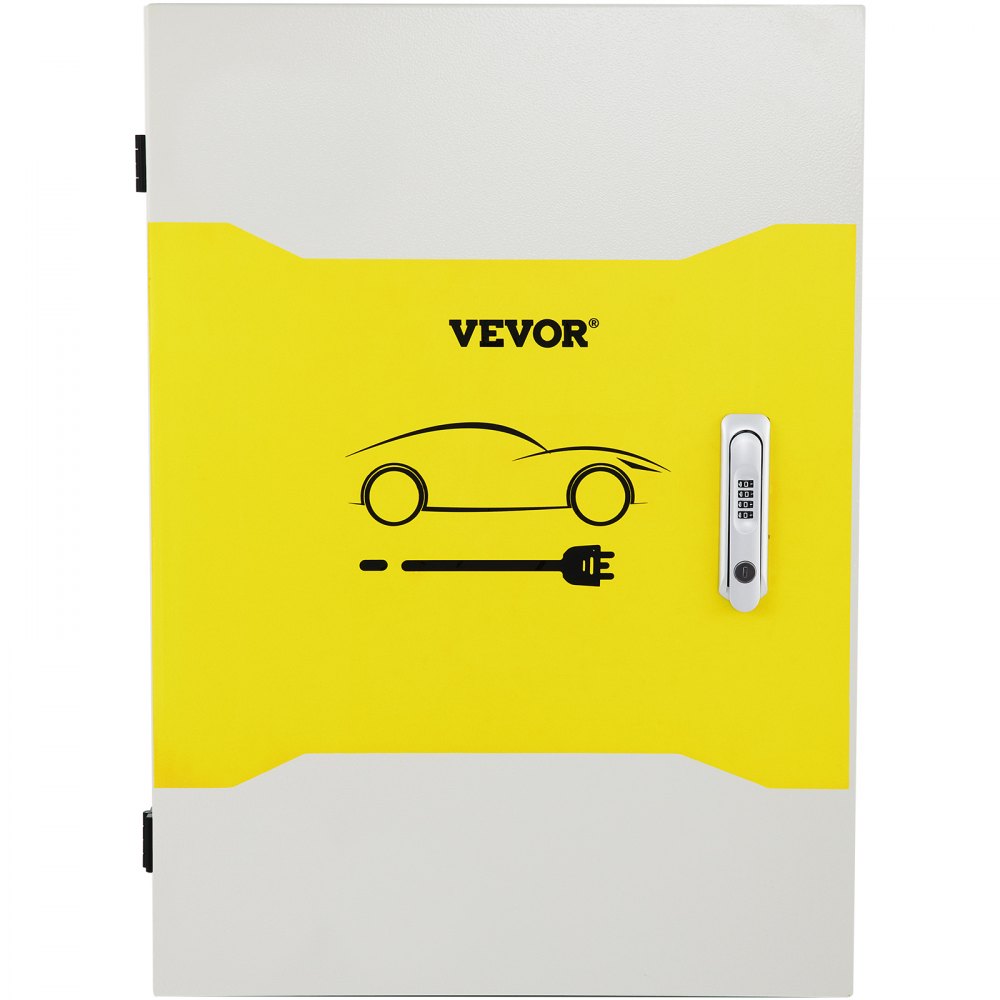 VEVOR Tesla Charger Station Box, 28 x 20 x 10", Outdoor Cable Box Charging Box Cable Organizer, IP32 Waterproof Dustproof Cool Roll Steel Electrical Enclosure Box, for Tesla Wall Connector