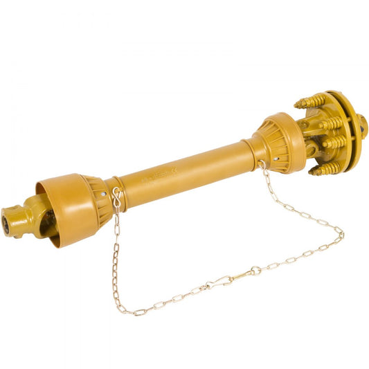 VEVOR PTO Shaft, 1-3/8” PTO Drive Shaft, 6 Spline Both Ends PTO Driveline Shaft, Series 4 Tractor PTO Shaft, 31.5”-41” Brush Hog PTO Shaft, Yellow PTO Shaft w/Slip Clutch for Bush Hog/Finish Mower