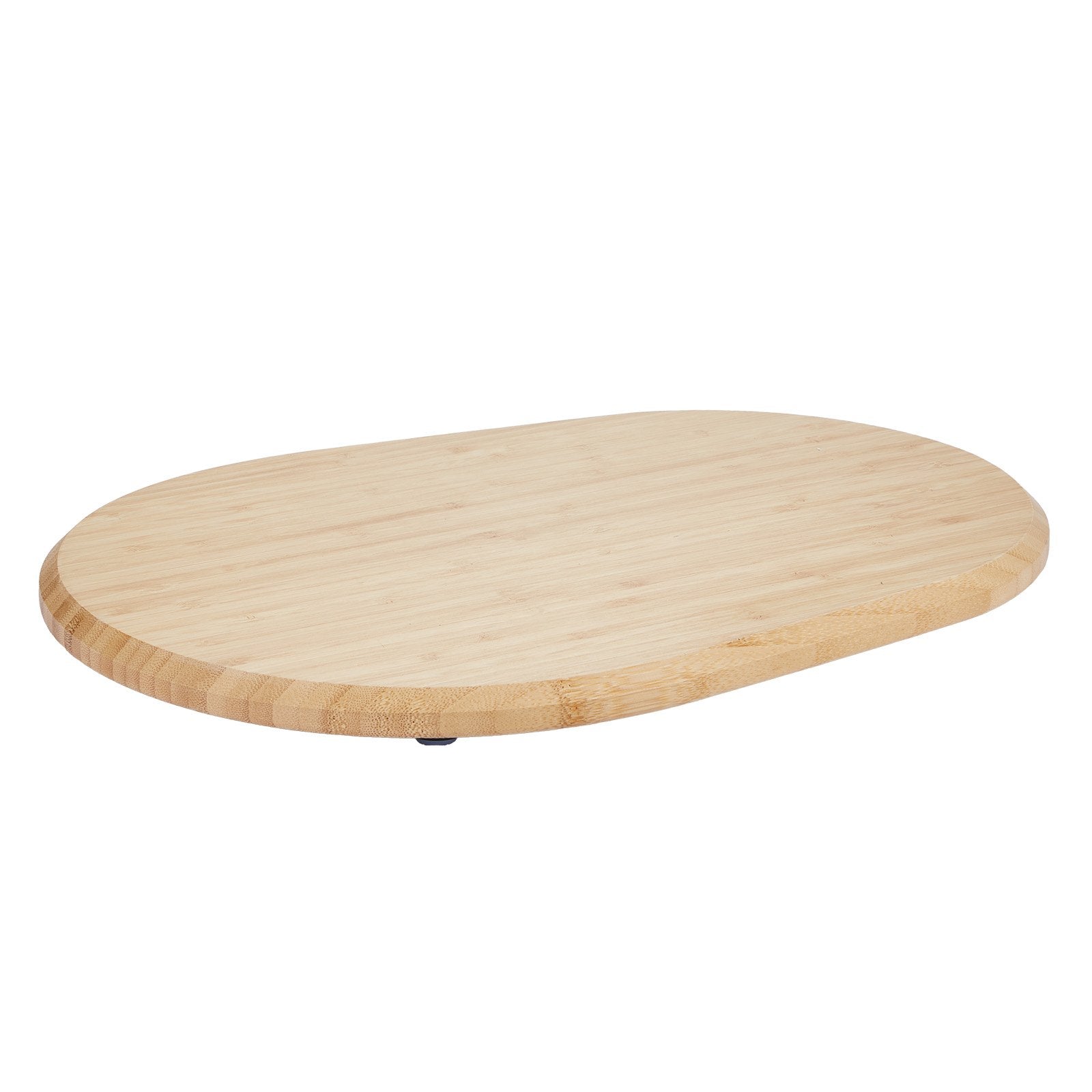 Oval Mixer Slider Tray for 5.5-8 Qt Stand Mixers, Natural Wood, PTFE Feet, Smooth Countertop Appliance Slide, Easy Storage Solution