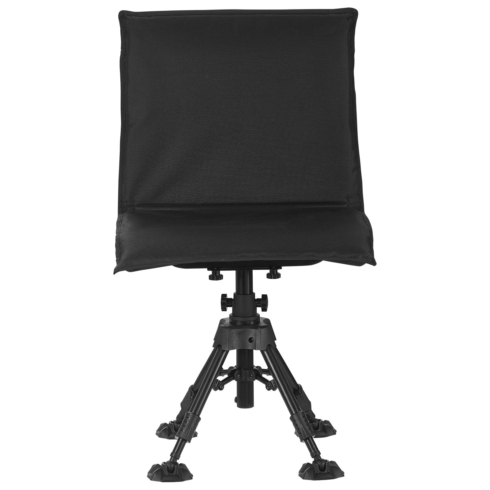 Ultimate Hunting and Fishing Chair: 360° Silent Swivel, Foldable, Heavy-Duty Steel Frame, Height Adjustable, Anti-Sink Feet, 350 Lbs Capacity