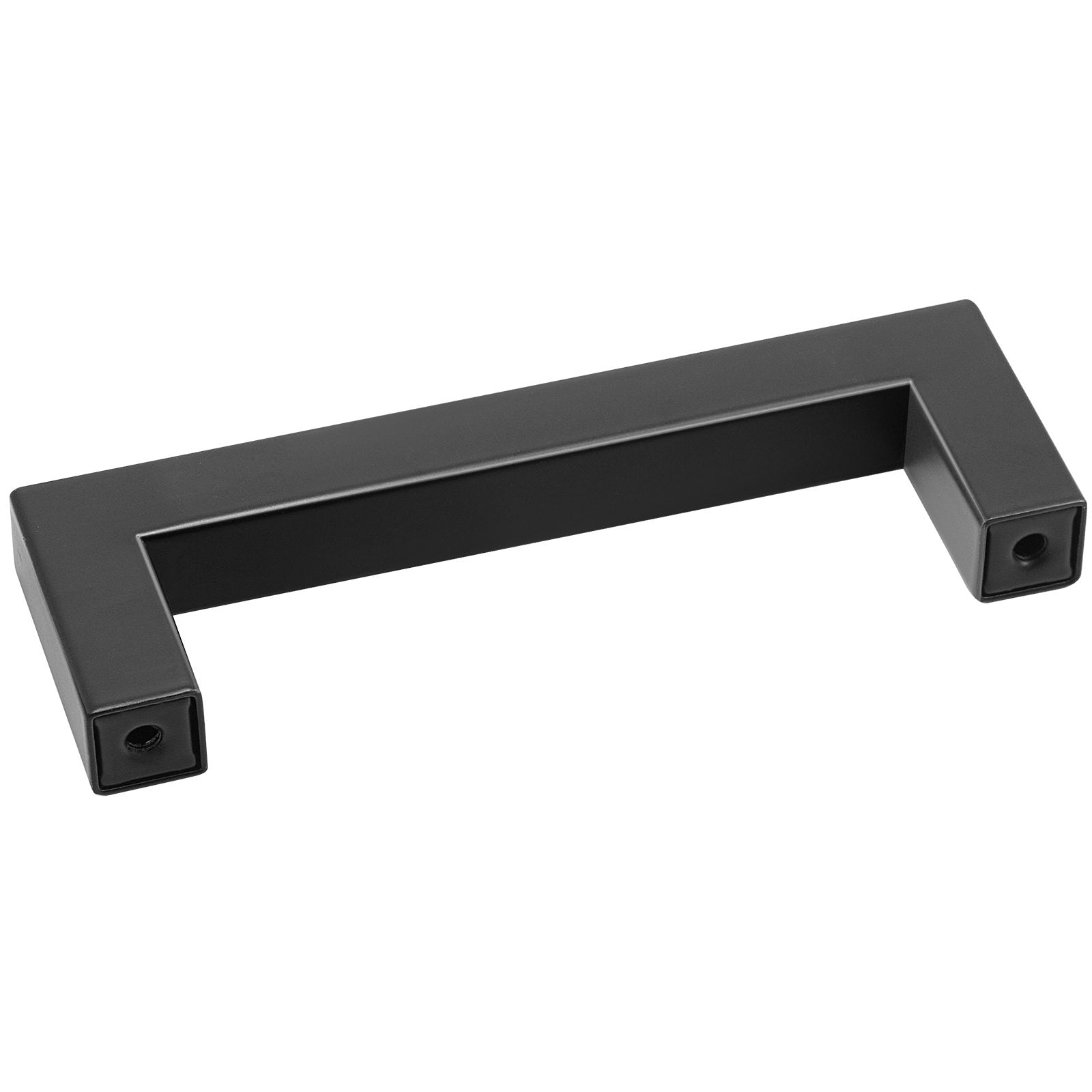 10 Pack Slim Square Cabinet Pulls, 3.86in/96mm Matte Black Stainless Steel Handles for Kitchen, Bathroom, Bar, Modern Cupboard Drawer Hardware