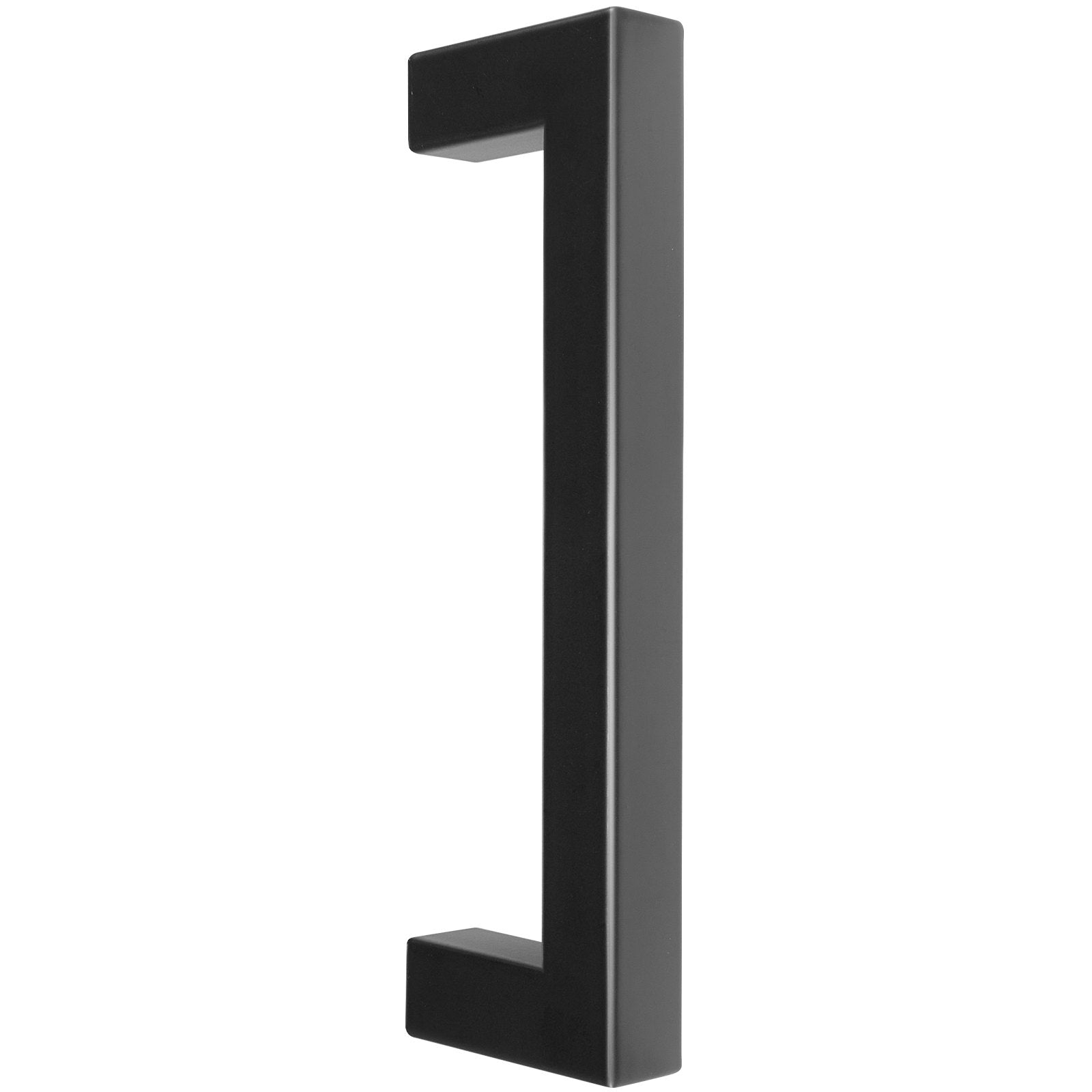 10 Pack Slim Square Cabinet Pulls, 3.86in/96mm Matte Black Stainless Steel Handles for Kitchen, Bathroom, Bar, Modern Cupboard Drawer Hardware