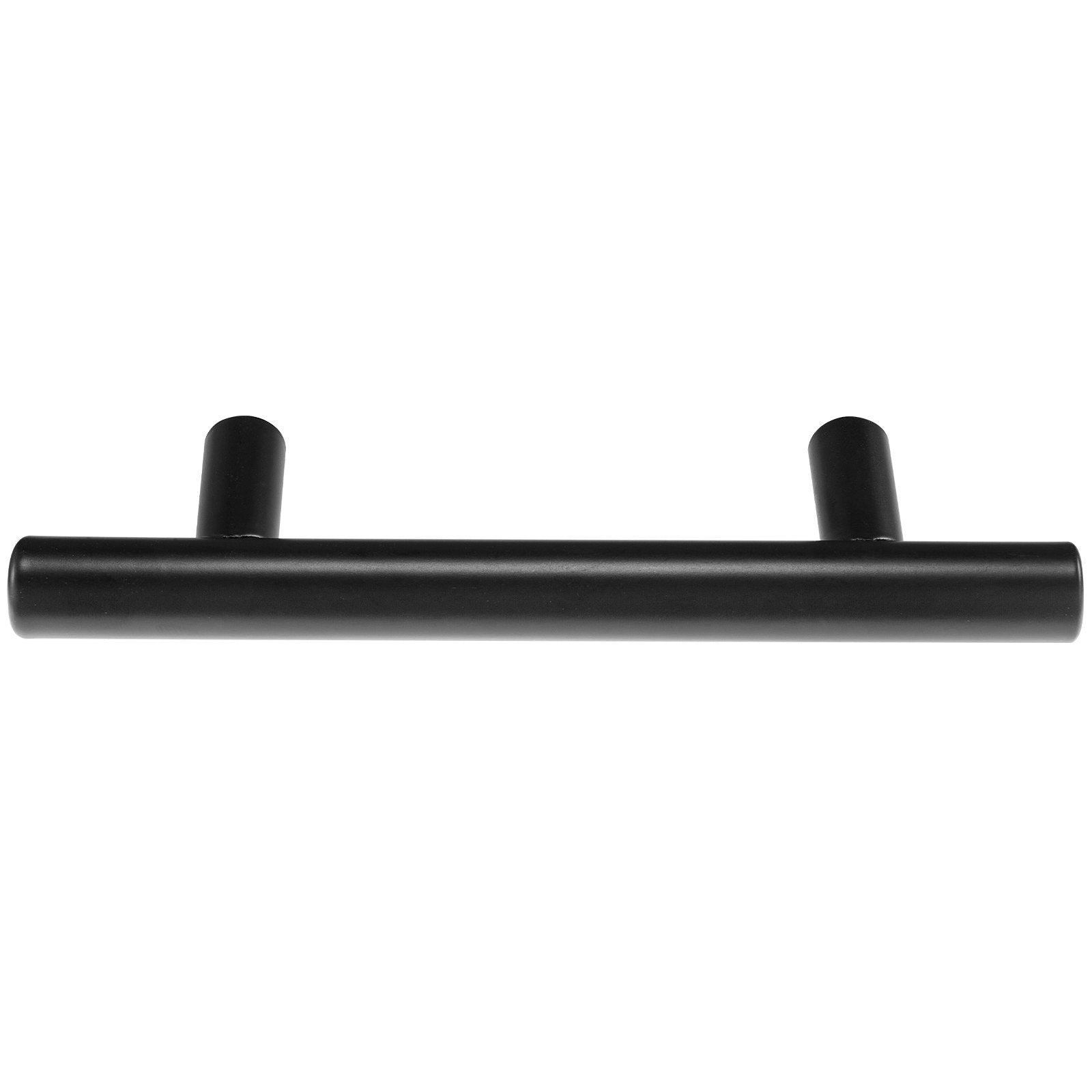 30 Pack Matte Black Cabinet Pulls - Modern Stainless Steel Handles for Kitchen, Bathroom, Bar; 5.03in/128mm Center, Easy Install, Durable