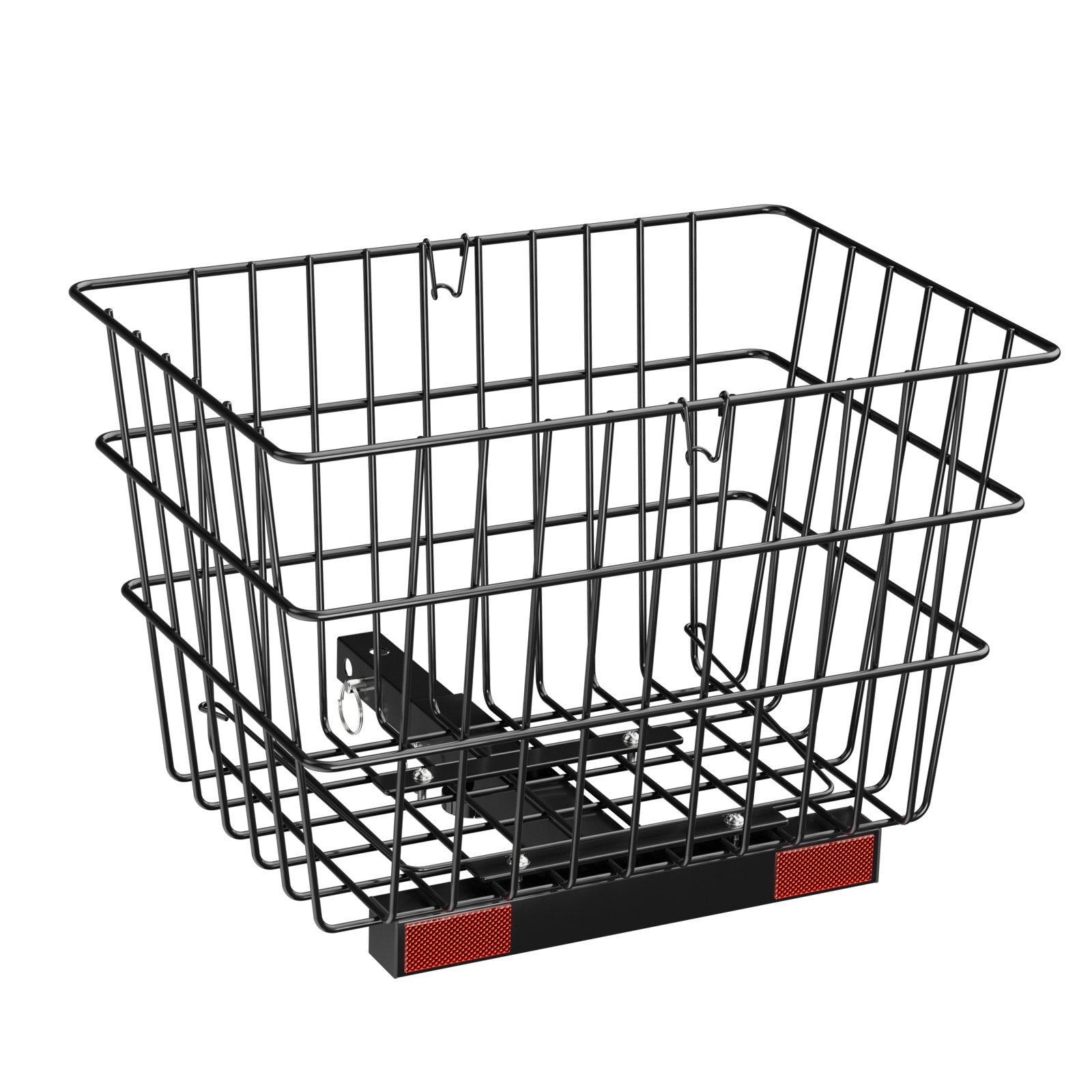 Heavy Duty Metal Wire Rear Basket for Mobility Scooters - Spacious Cargo, Easy Install, 1-inch Receiver, Rust-Resistant, Ideal for Groceries & Pets