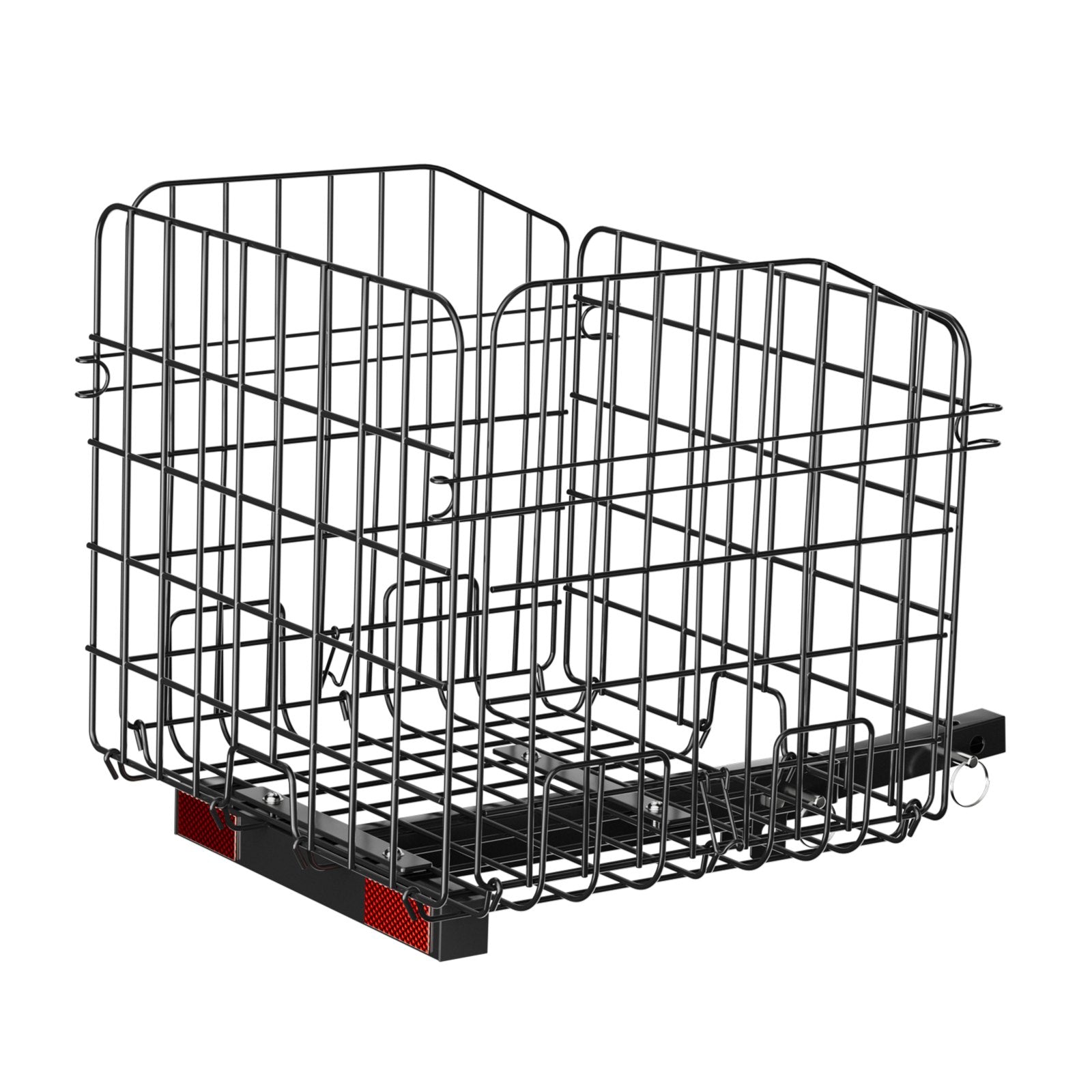 Foldable Heavy Duty Rear Scooter Basket for Groceries & Pets, Fits 1-Inch Receiver, Compatible with Golden, Drive, Pride Mobility Models