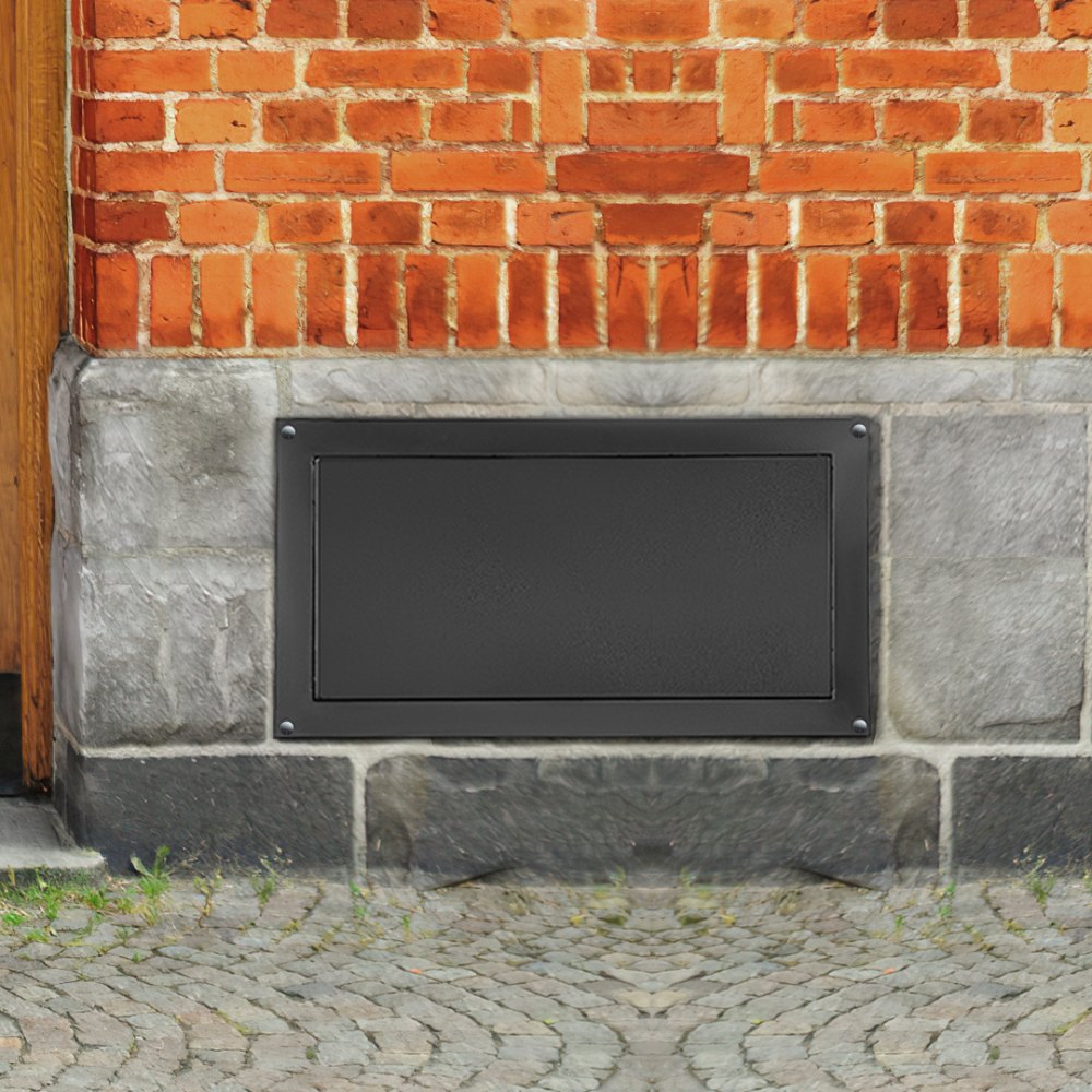 Adjustable Flood Vent for Crawl Space and Foundation Protection, 8"x16" Wall Installation