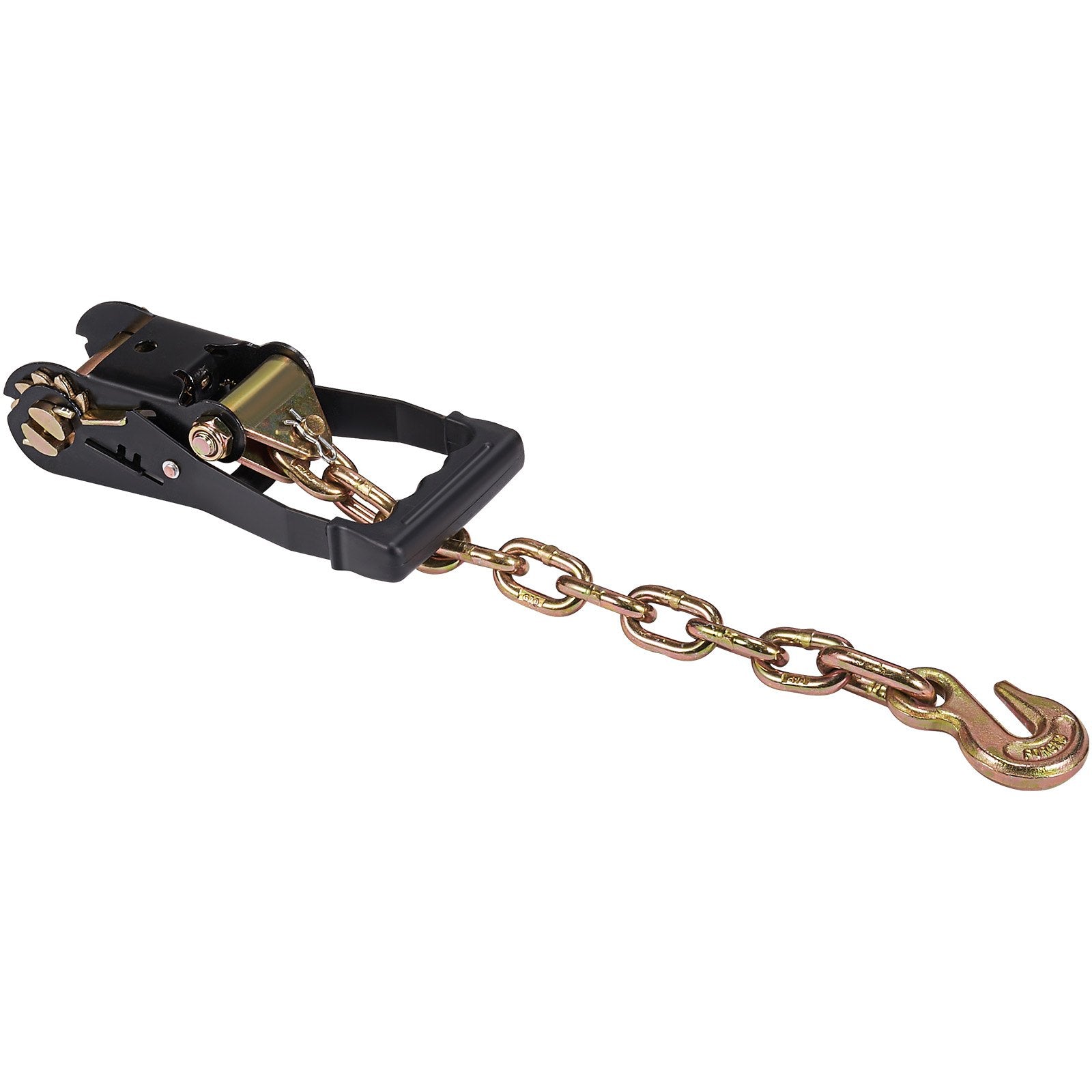 Heavy-Duty Car Tie Down Straps with Chain Hooks for Trailers – High Capacity, Durable Polyester, Secure and Easy Operation, 5865 lbs Capacity