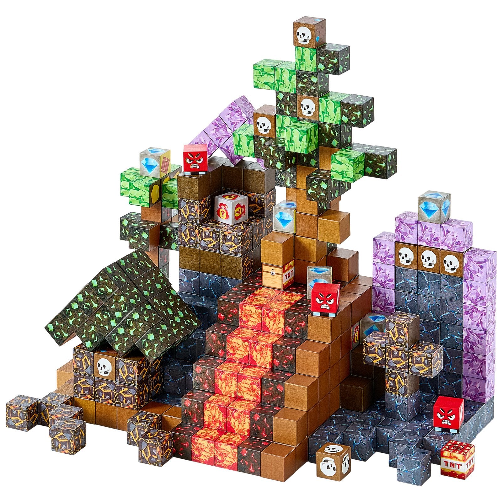 150 PCS Magnetic Building Blocks Set – Dark Castle Edition, STEM Montessori for Kids, Sensory Construction Stack Toys, Ideal Christmas Birthday Gift for 3+ Boys & Girls