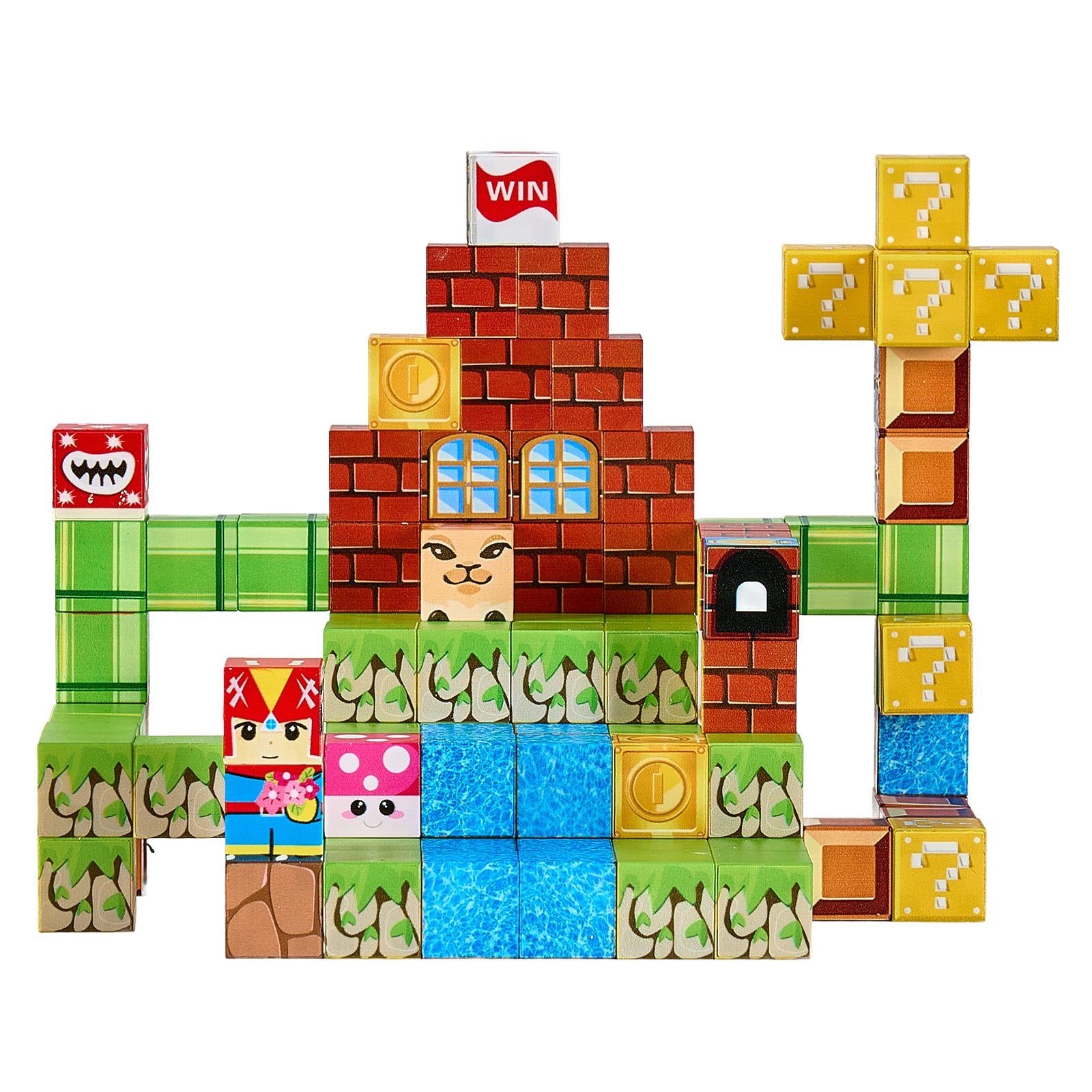 100 PCS Magnetic Building Blocks Set for Kids - STEM Montessori Sensory Toys, Creative Construction Cubes, Perfect Christmas Birthday Gift for 3+ Boys & Girls