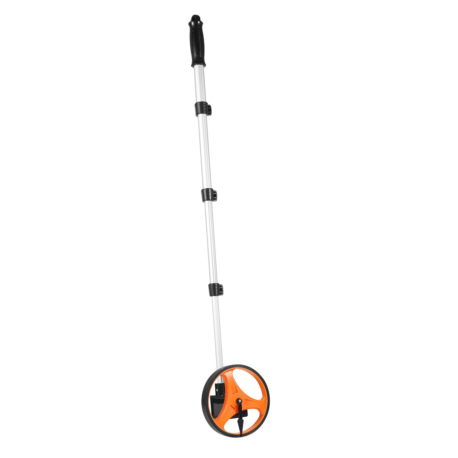 Telescoping Measuring Wheel with 6.3" Diameter for Accurate Lawn, Road, and Surface Measurement – Lightweight, Durable Design with Back Bag, 0-9,999m Range