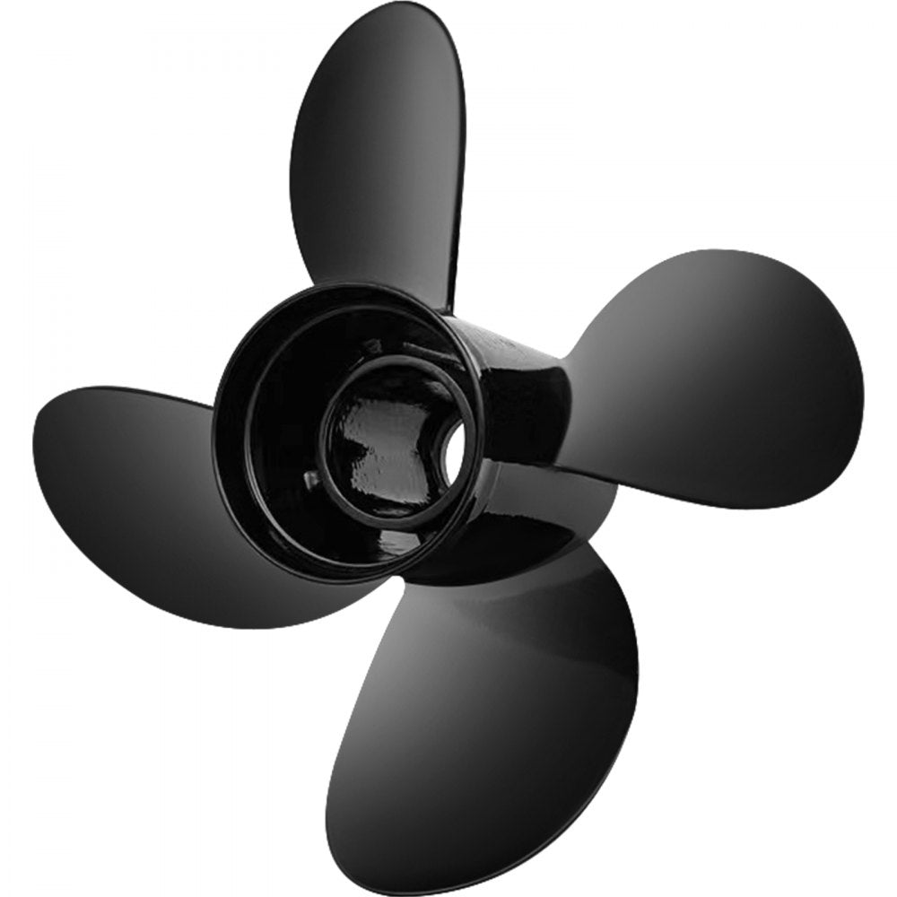 VEVOR Outboard Propeller, Replace for OEM 48-8M0084495, 4 Blades 14" x 19" Aluminium Boat Propeller, Compatible w/ 135-300HP 2-Stroke & 4-Stroke Outboards, Alpha&Bravo I Stern-Drives, RH
